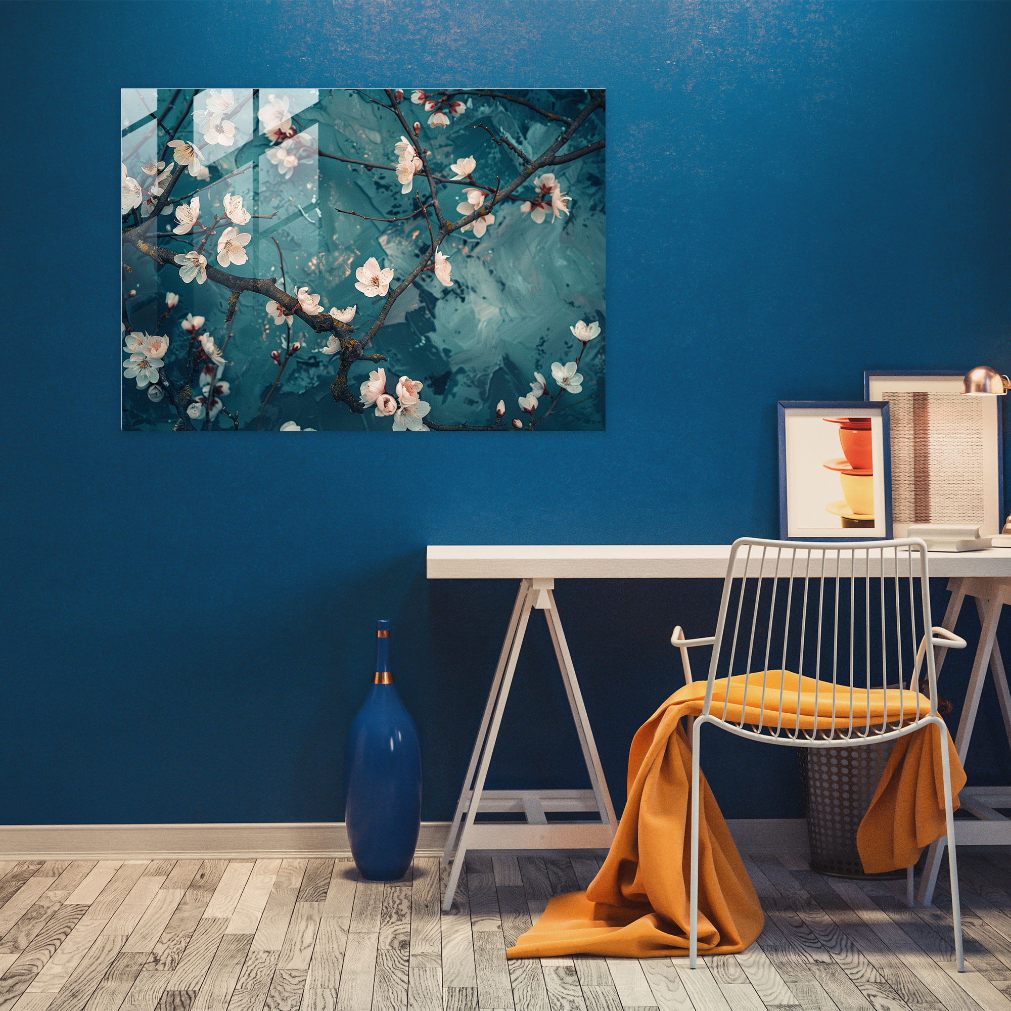 Vincent Van Gogh Wall Decoration - Almond Blossoms - Vincent Van Gogh, Glass Wall Art, Vincent Van Gogh, Home Decoration