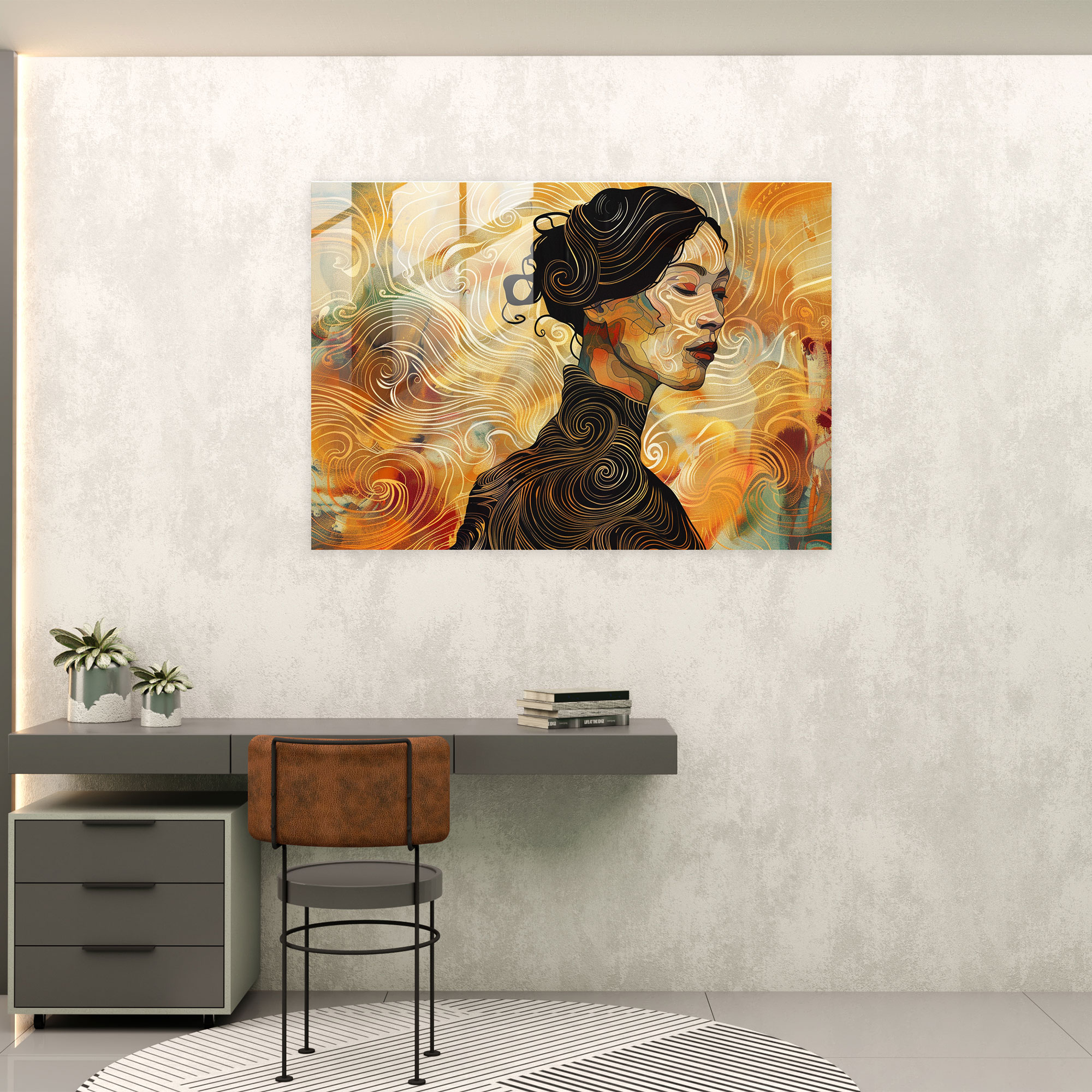 Vincent Van Gogh Glass Print: Woman Portrait Glass Wall Art - Vincent Van Gogh, Glass Print, Modern Art, Home Decoration