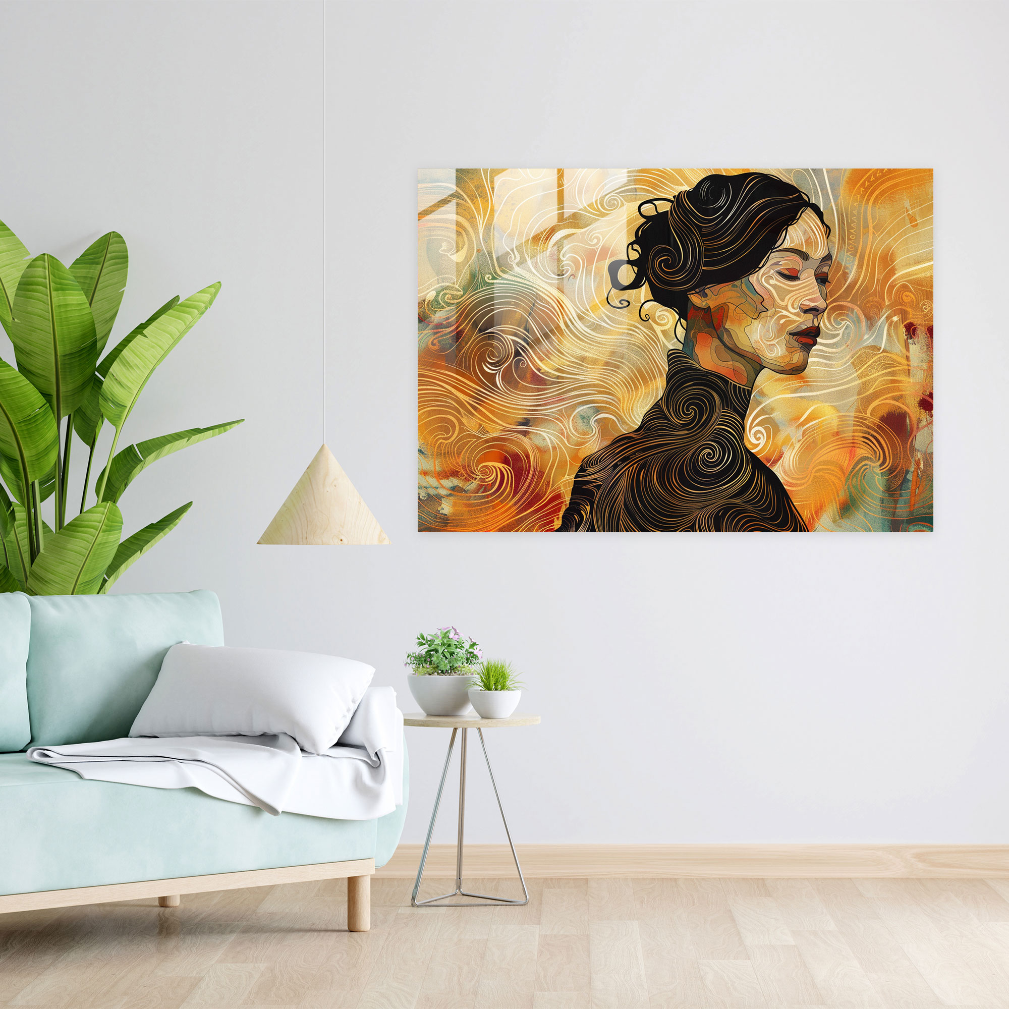 Vincent Van Gogh Glass Print: Woman Portrait Glass Wall Art - Vincent Van Gogh, Glass Print, Modern Art, Home Decoration