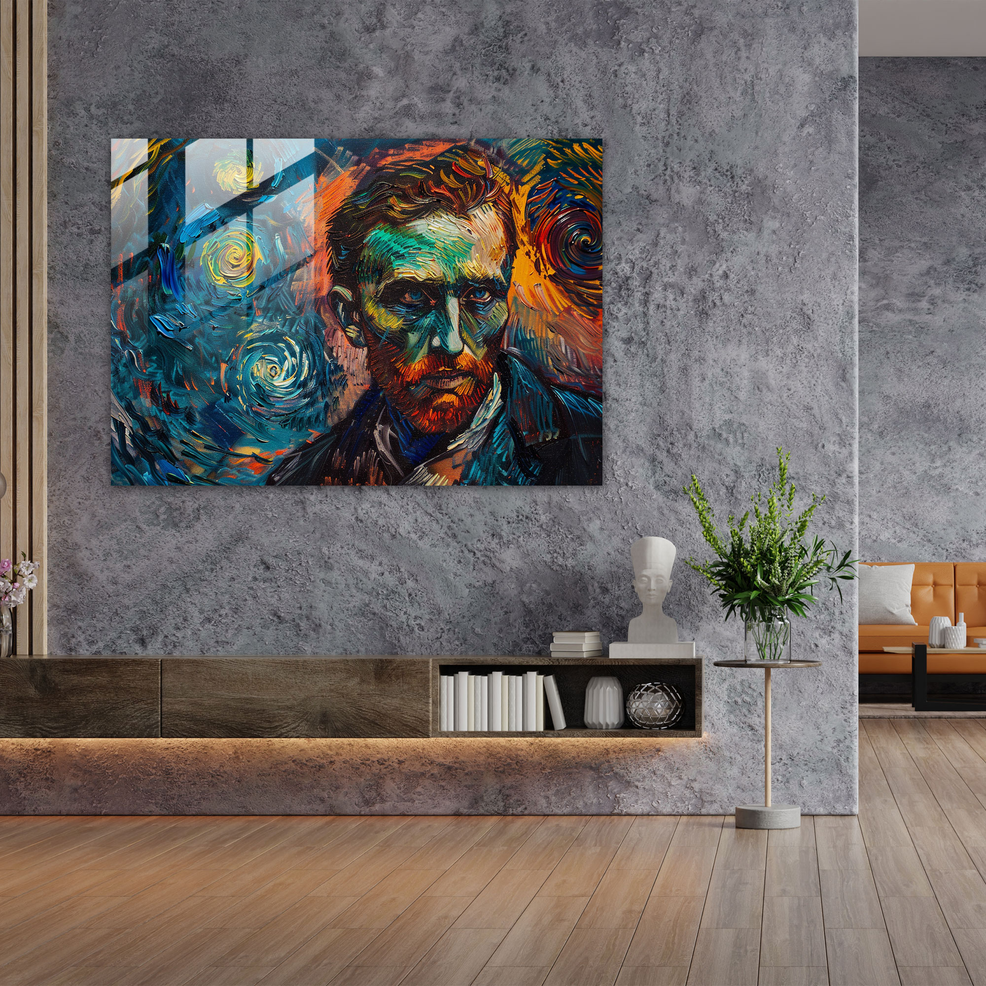 Vincent Van Gogh Glass Print: Self-Portrait Glass Wall Art - Vincent Van Gogh, Modern Art, Glass Print, Wall Decoration