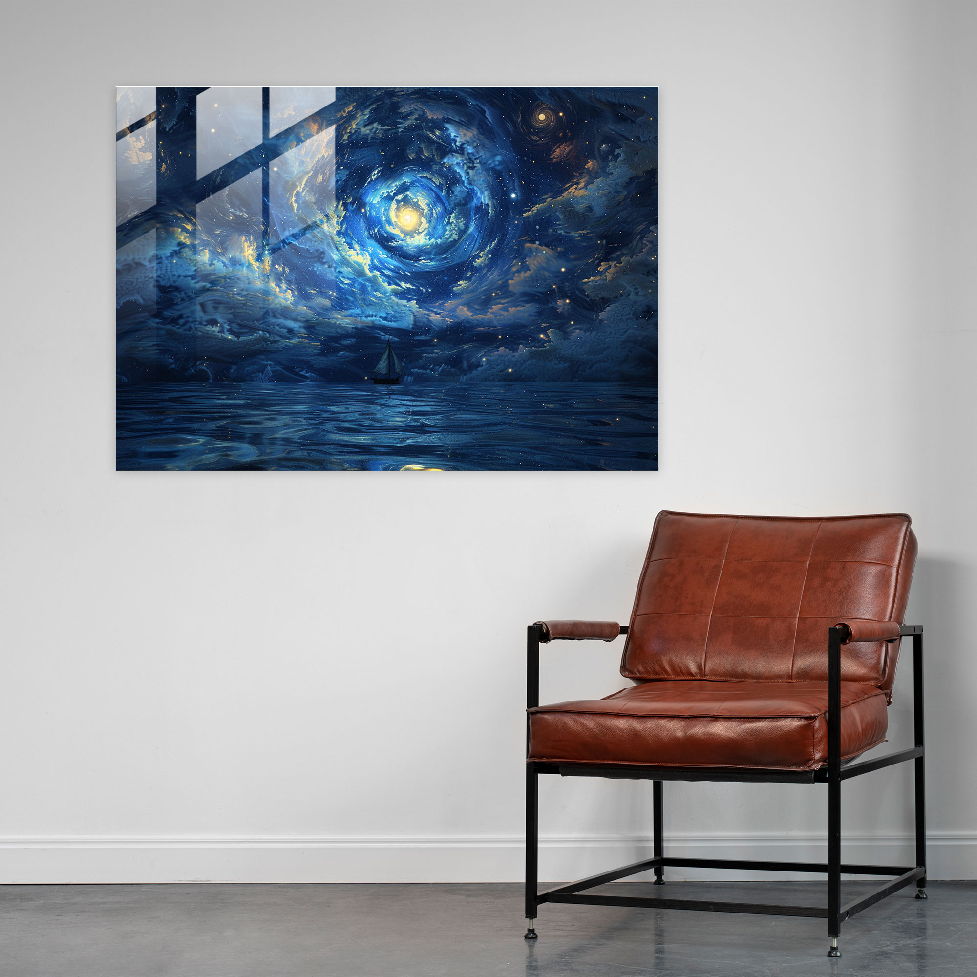 Starry Night Glass Print - Vincent Van Gogh, Glass Wall Art, Home Decoration, Vincent Van Gogh