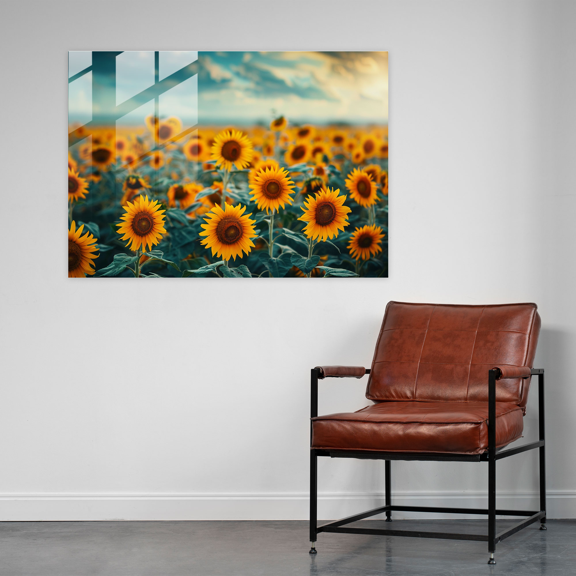Sunflowers Glass Wall Art - Vincent Van Gogh, Wall Decoration, Home Decoration, Glass Print