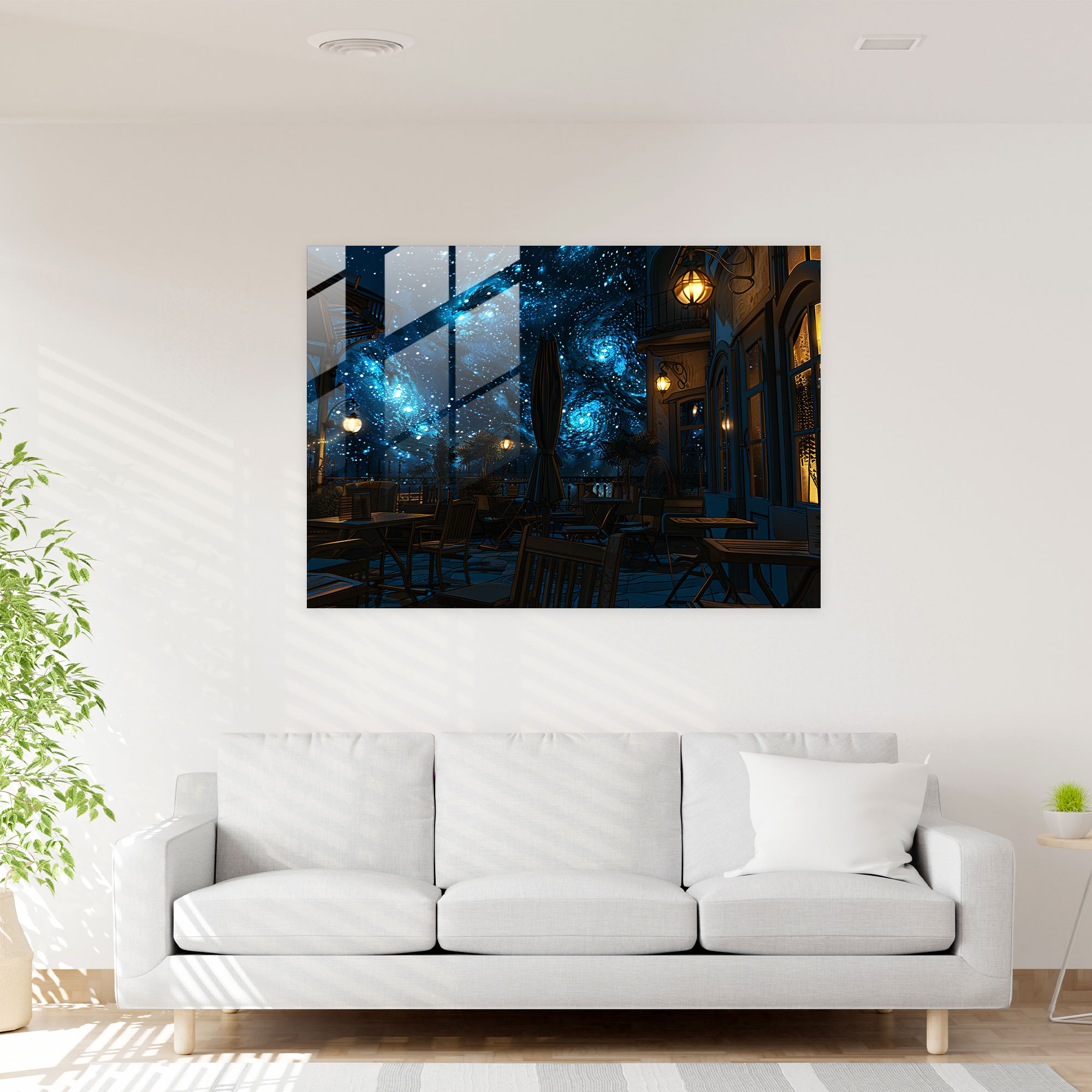 Cafe Terrace Glass Wall Art - Vincent Van Gogh, Glass Print, Vincent Van Gogh, Home Decoration