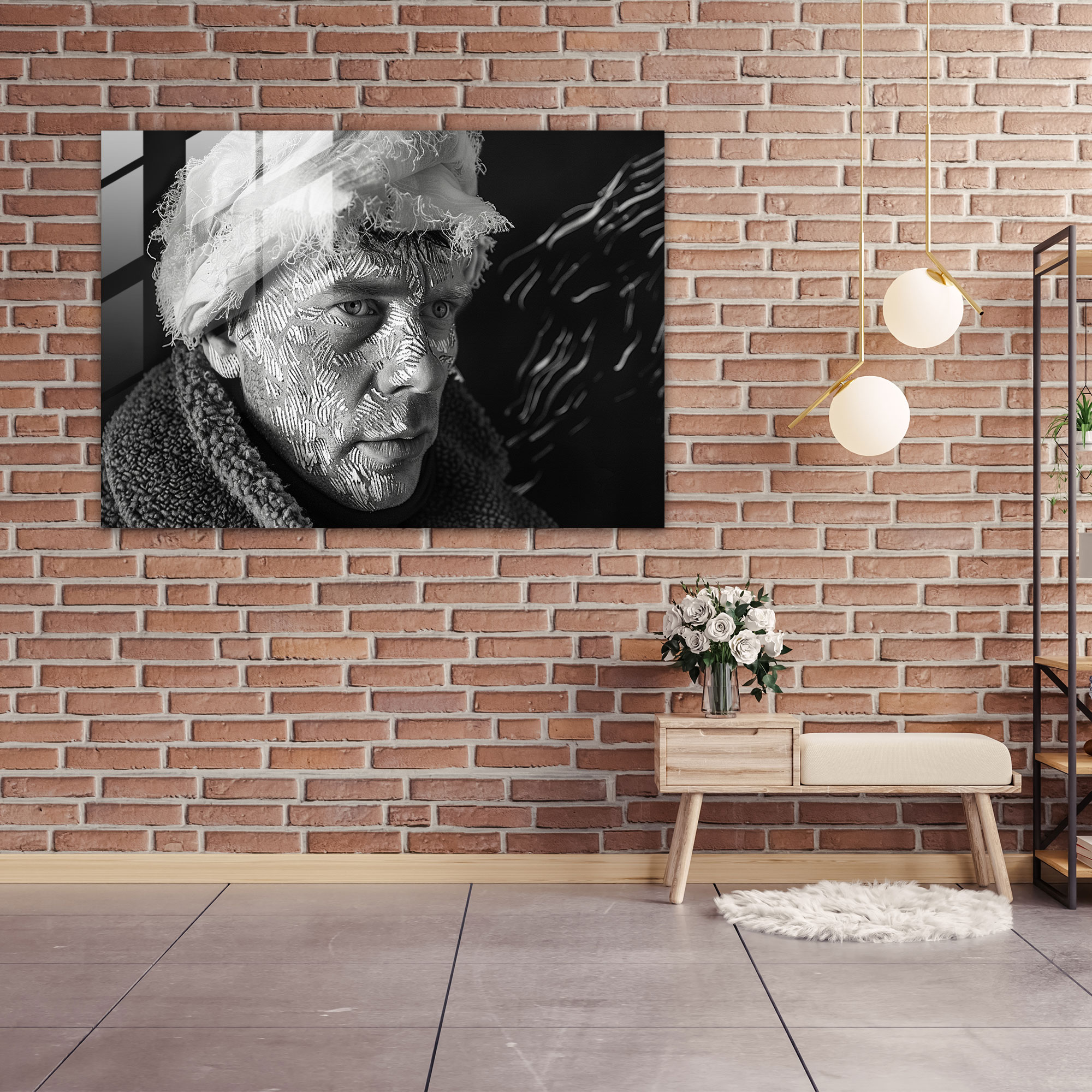 Self Portrait Glass Art - Vincent Van Gogh, Modern Art, Home Decoration, Glass Art
