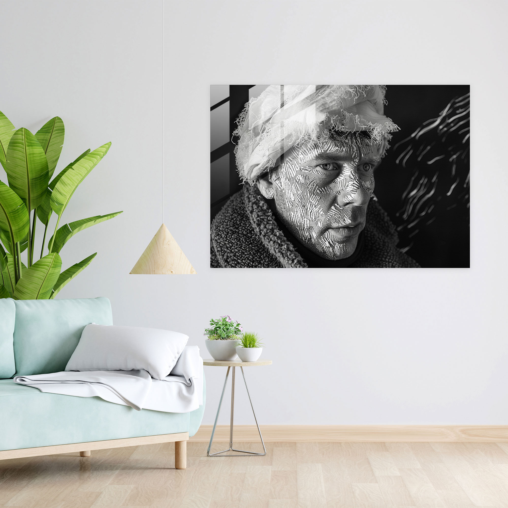 Self Portrait Glass Art - Vincent Van Gogh, Modern Art, Home Decoration, Glass Art