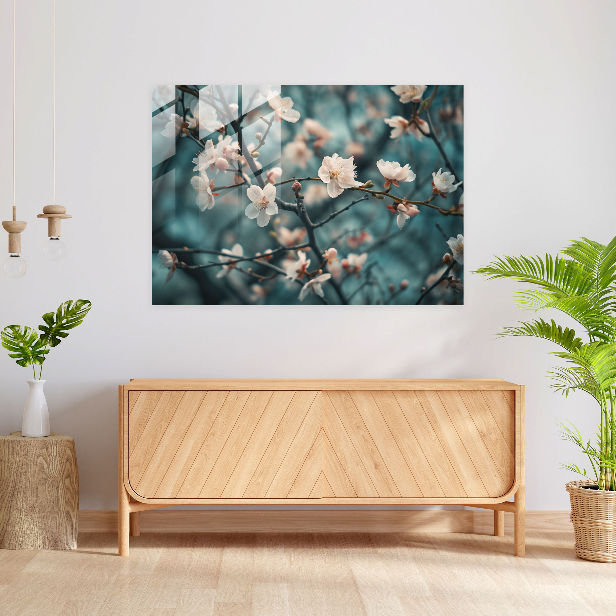 Almond Tree Glass Print - Vincent Van Gogh, Glass Wall Art, Glass Art, Glass Print