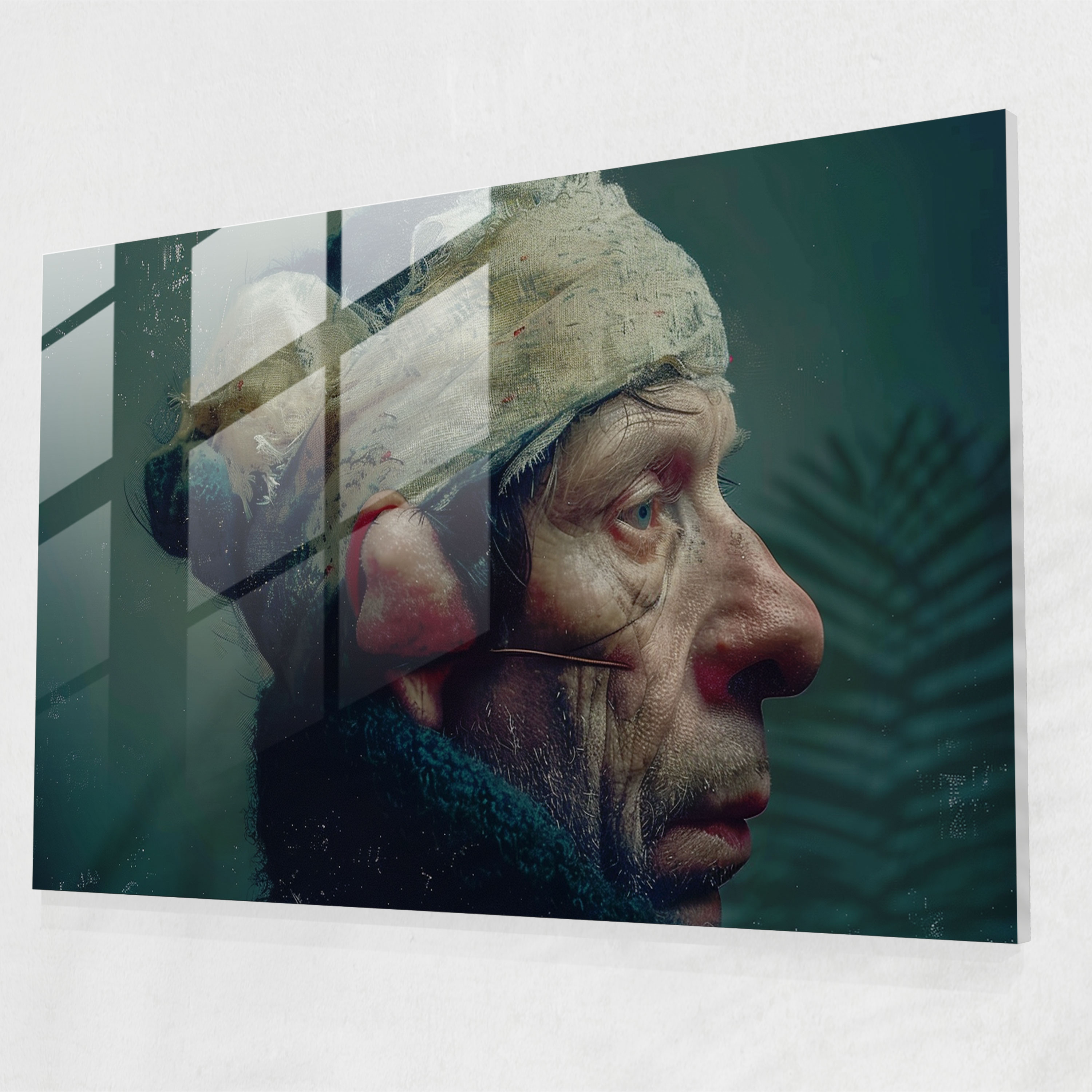 Vincent Van Gogh Glass Print: Surreal Self-Portrait - Vincent Van Gogh, Modern Art, Vincent Van Gogh, Home Decoration