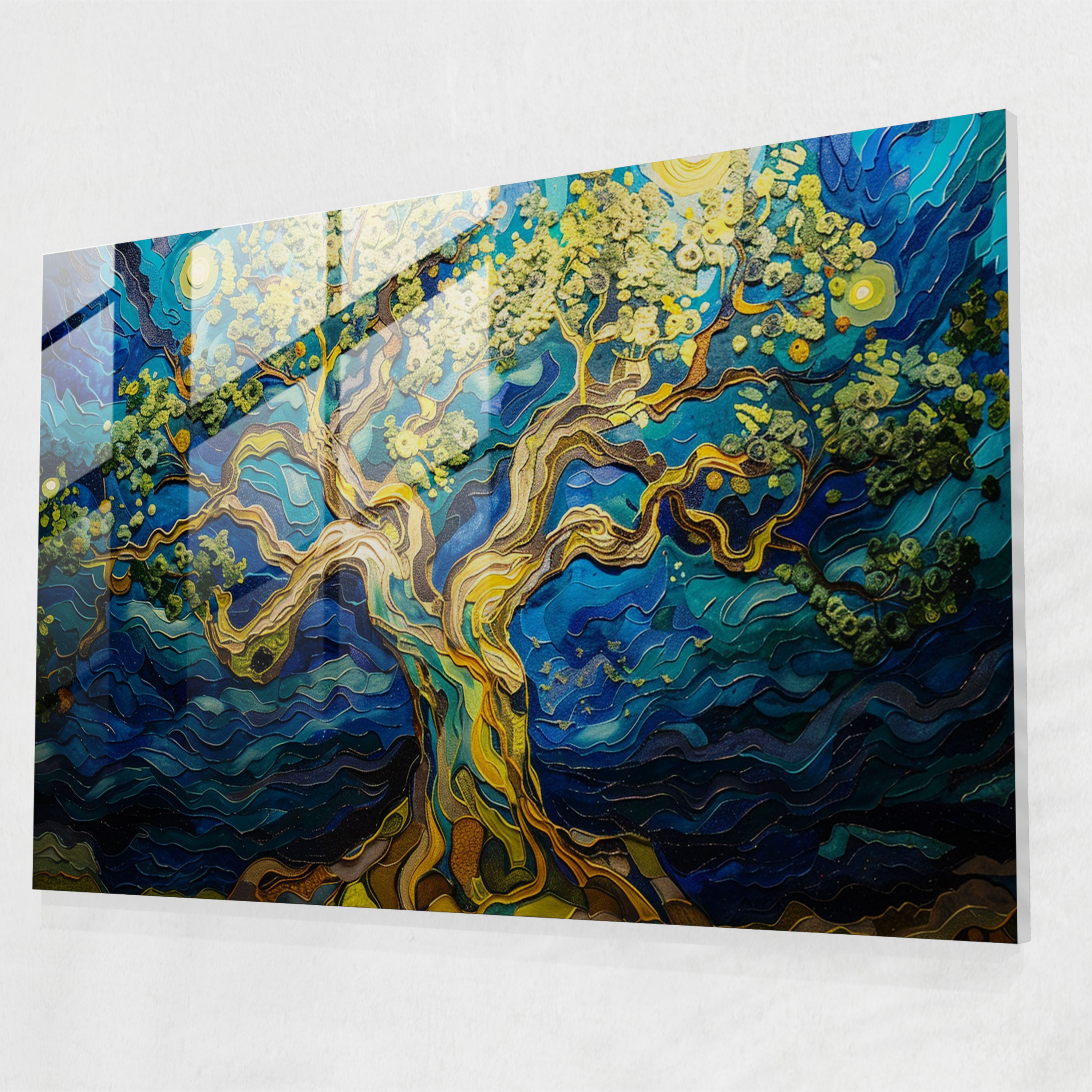 Vincent Van Gogh Glass Wall Art: Magical Mulberry Tree Forest - Vincent Van Gogh, Home Decoration, Vincent Van Gogh, Glass Wall Art