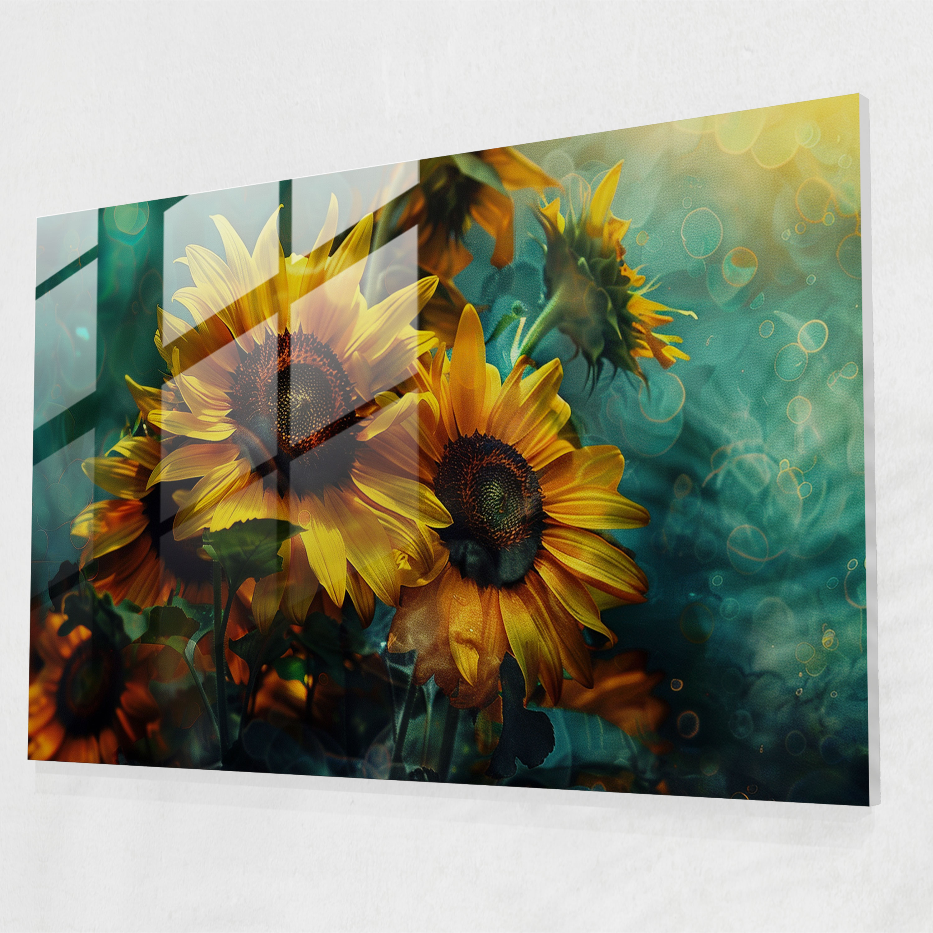 Sunflowers Glass Wall Art - Vincent Van Gogh, Glass Wall Art, Glass Art, Modern Art