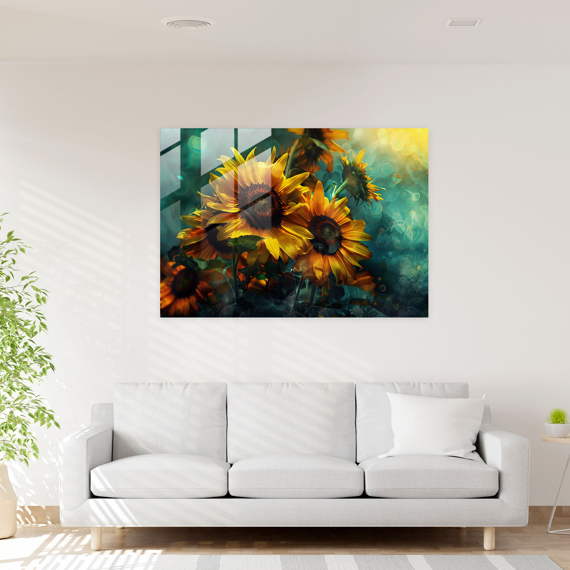 Sunflowers Glass Wall Art - Vincent Van Gogh, Glass Wall Art, Glass Art, Modern Art