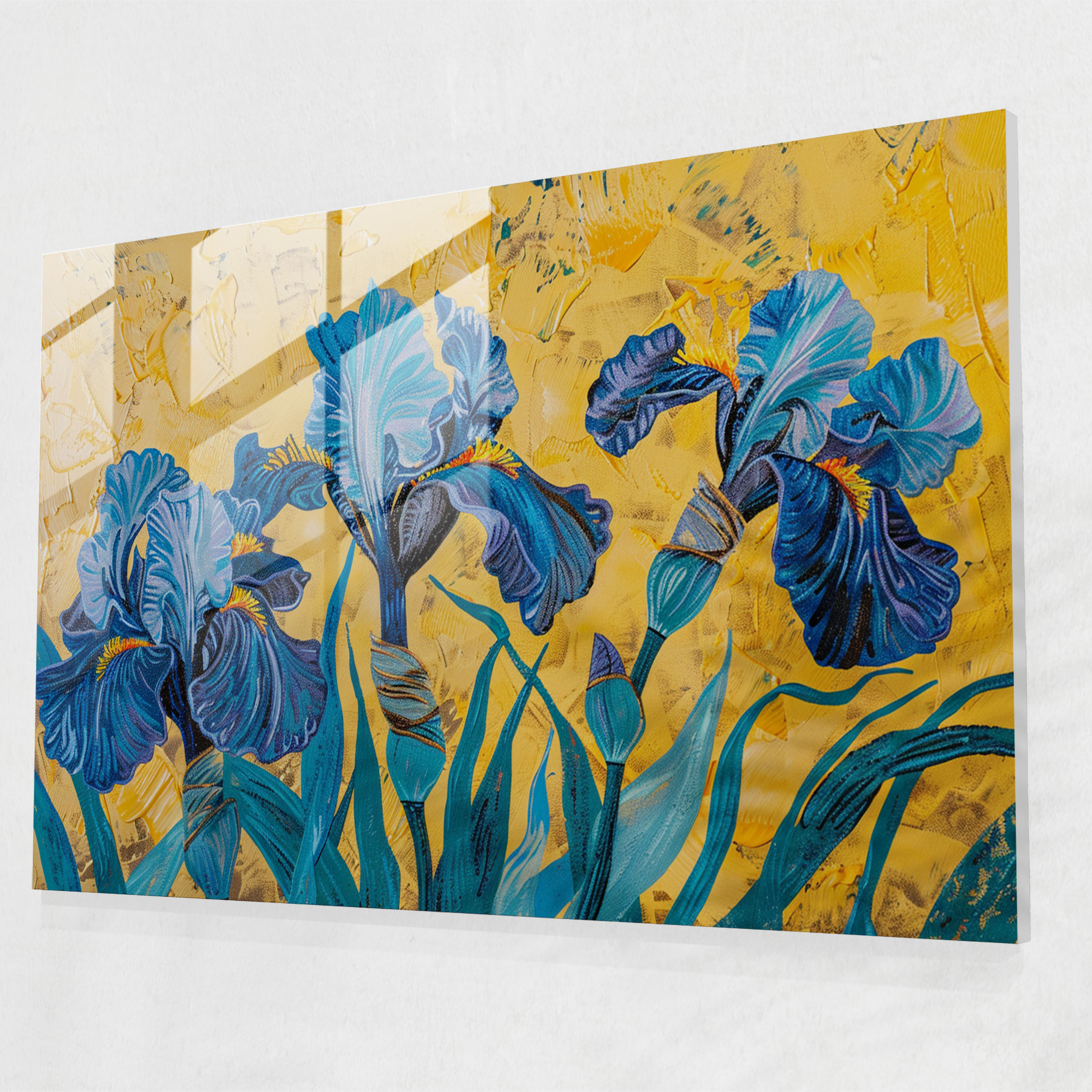 Irises Glass Wall Art - Vincent Van Gogh, Glass Art, Vincent Van Gogh, Glass Print
