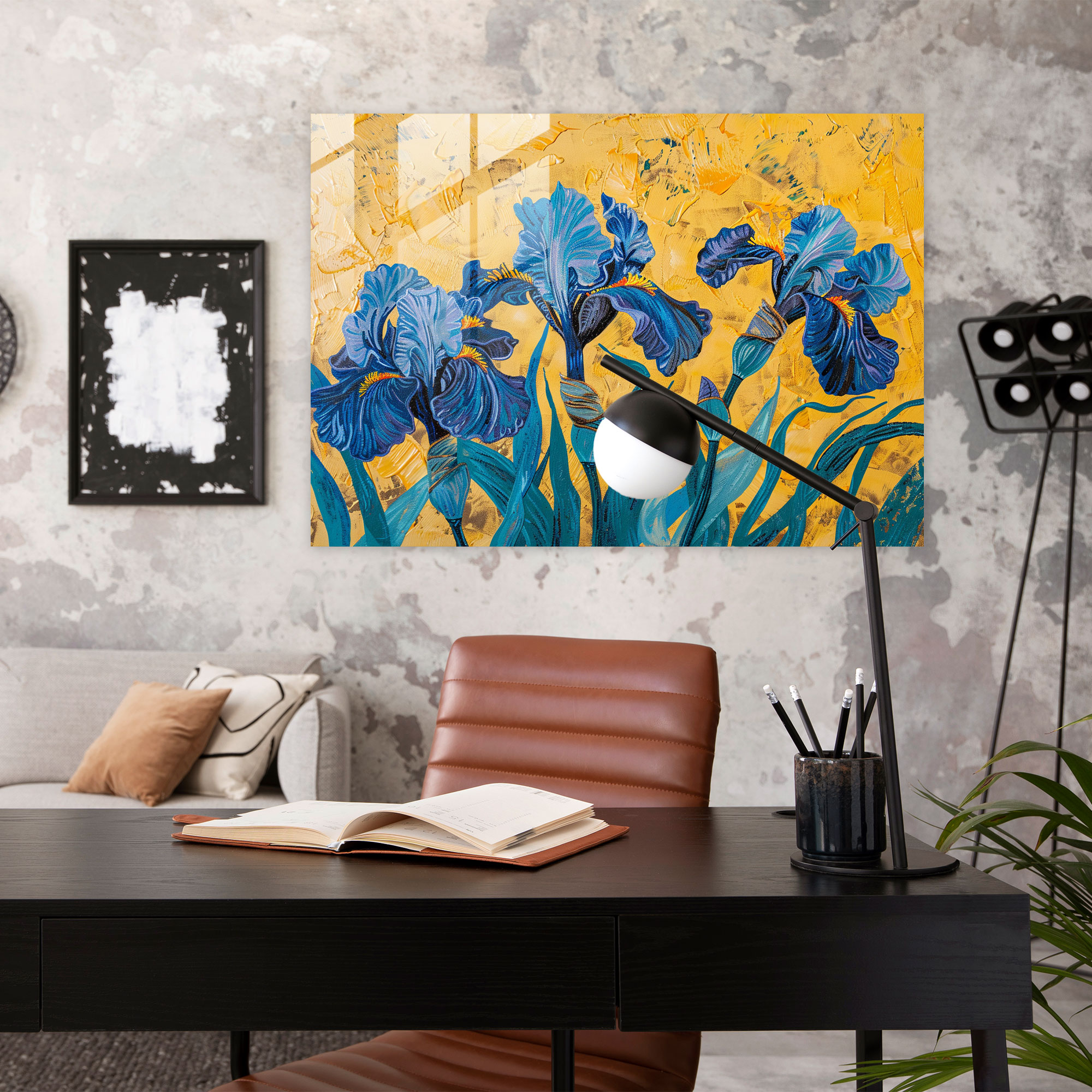 Irises Glass Wall Art - Vincent Van Gogh, Glass Art, Vincent Van Gogh, Glass Print