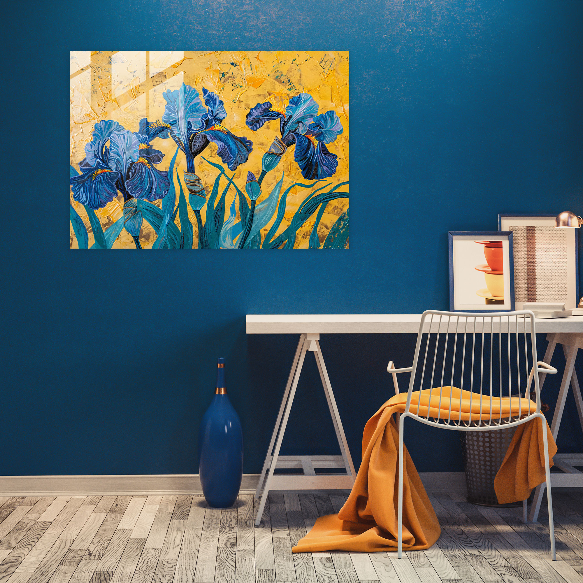 Irises Glass Wall Art - Vincent Van Gogh, Glass Art, Vincent Van Gogh, Glass Print