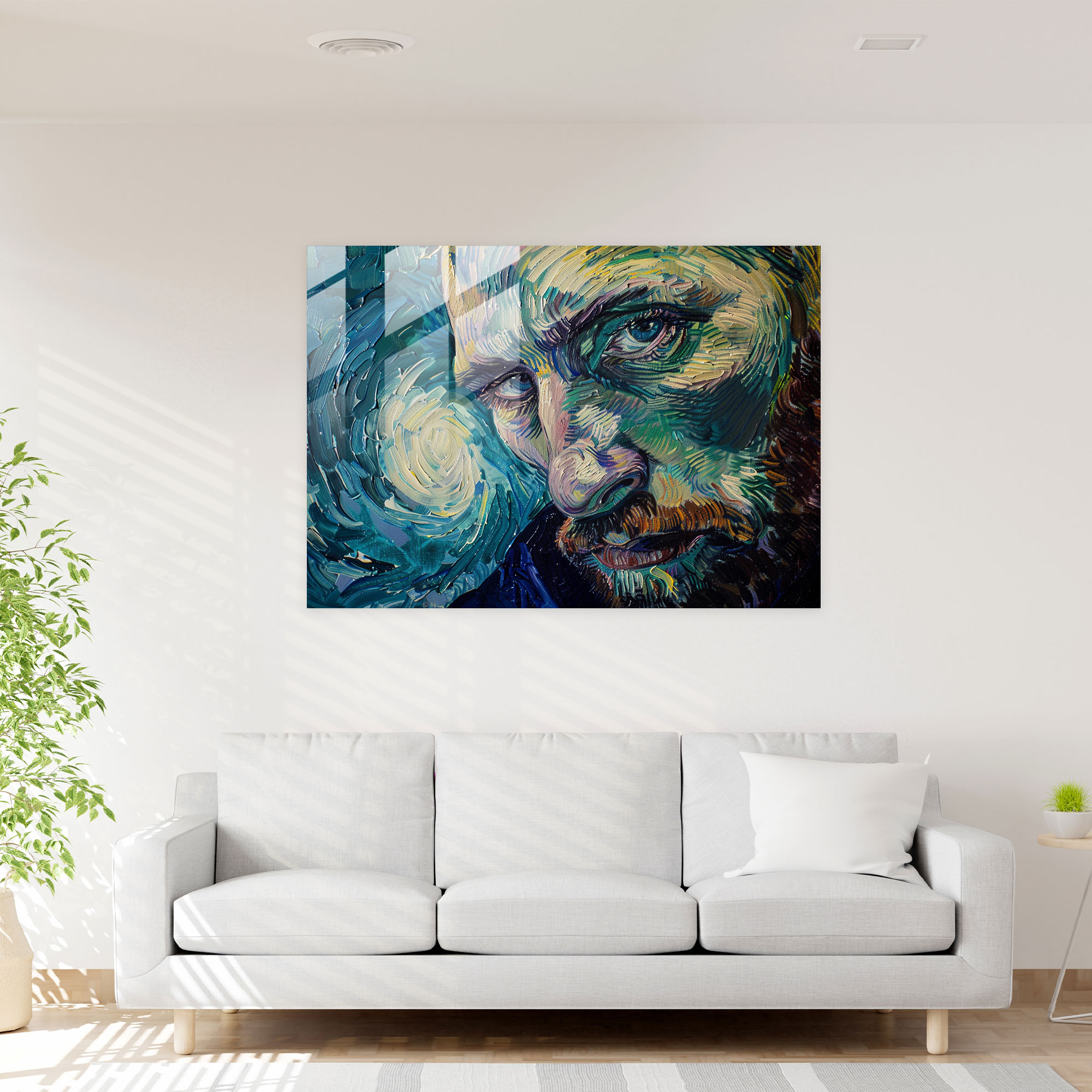 Self-Portrait Glass Wall Art - Vincent Van Gogh, Modern Art, Vincent Van Gogh, Glass Print