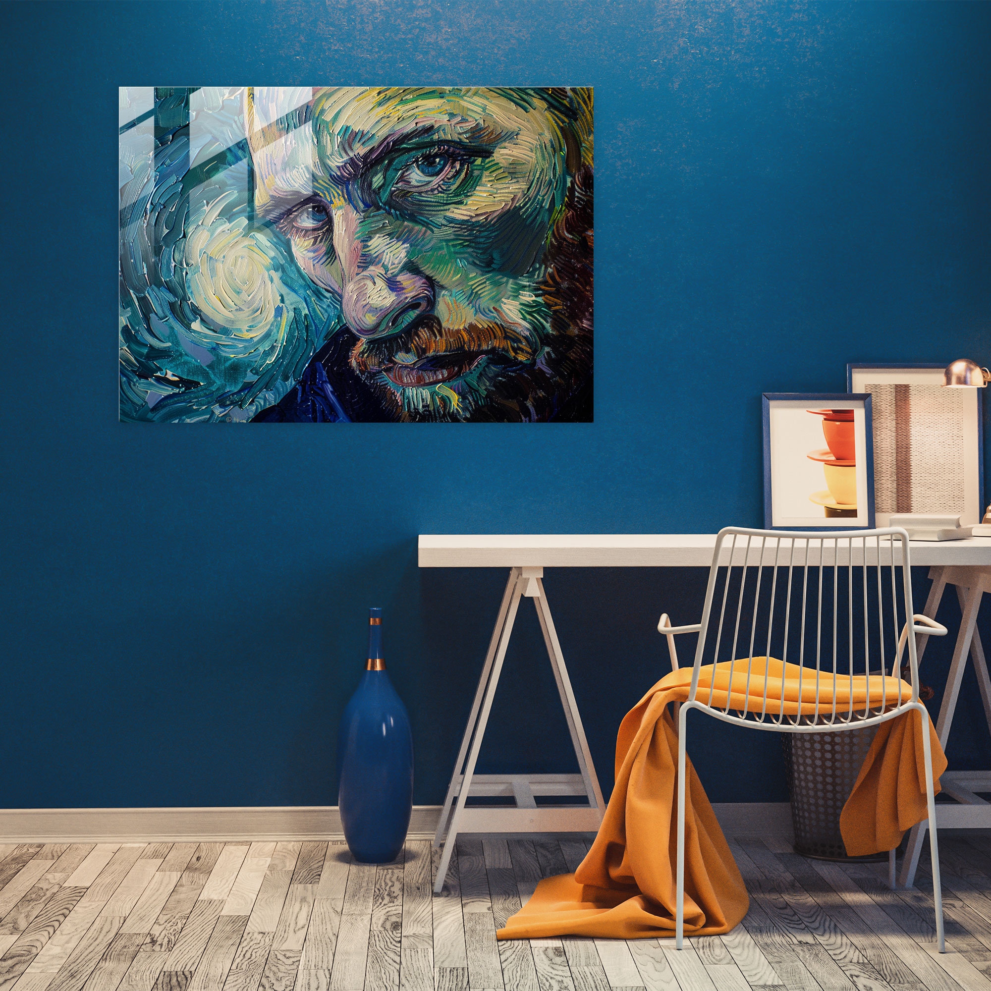Self-Portrait Glass Wall Art - Vincent Van Gogh, Modern Art, Vincent Van Gogh, Glass Print