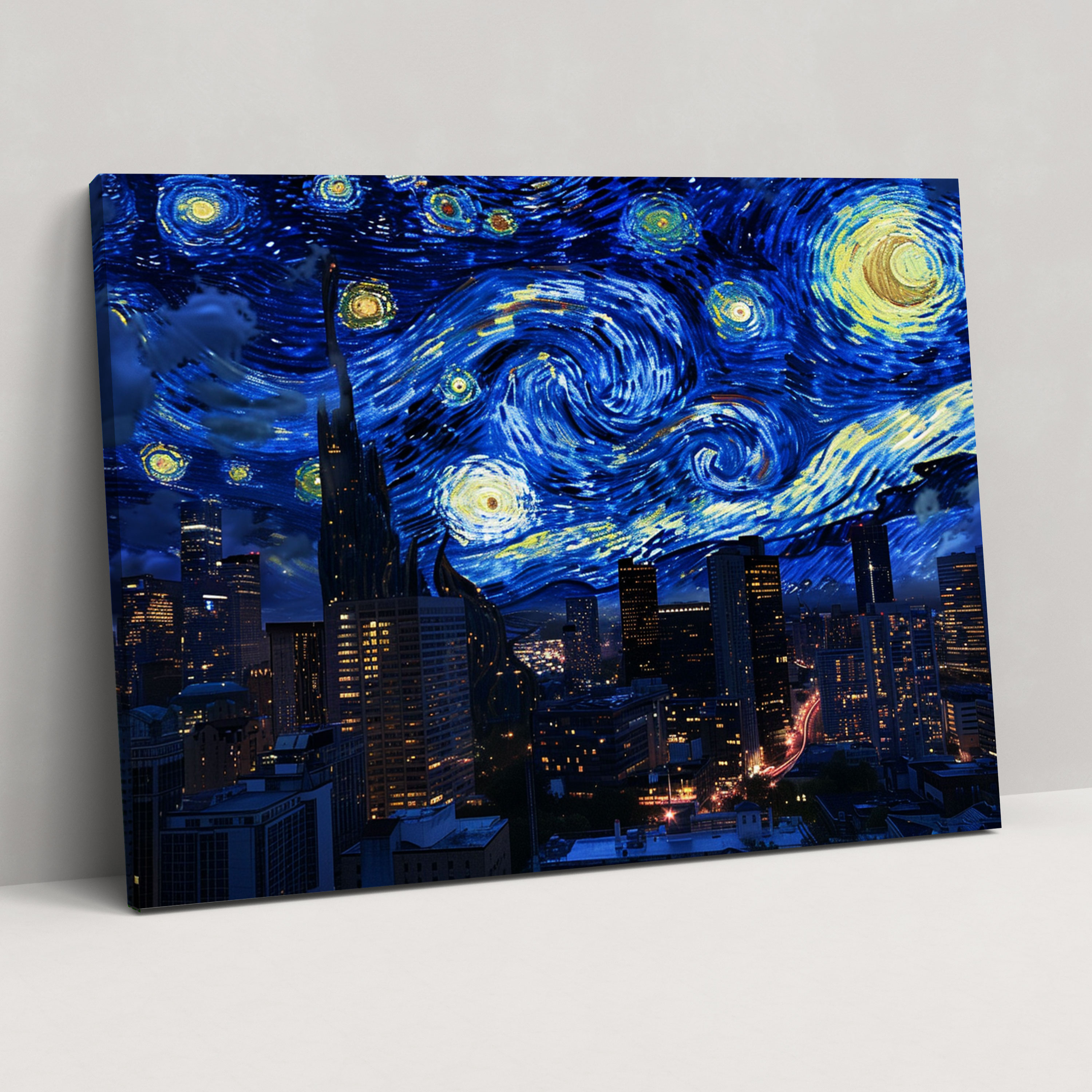 Starry Night Over The City Canvas Print - Vincent Van Gogh, Canvas Print, Vincent Van Gogh, Canvas Wall Art