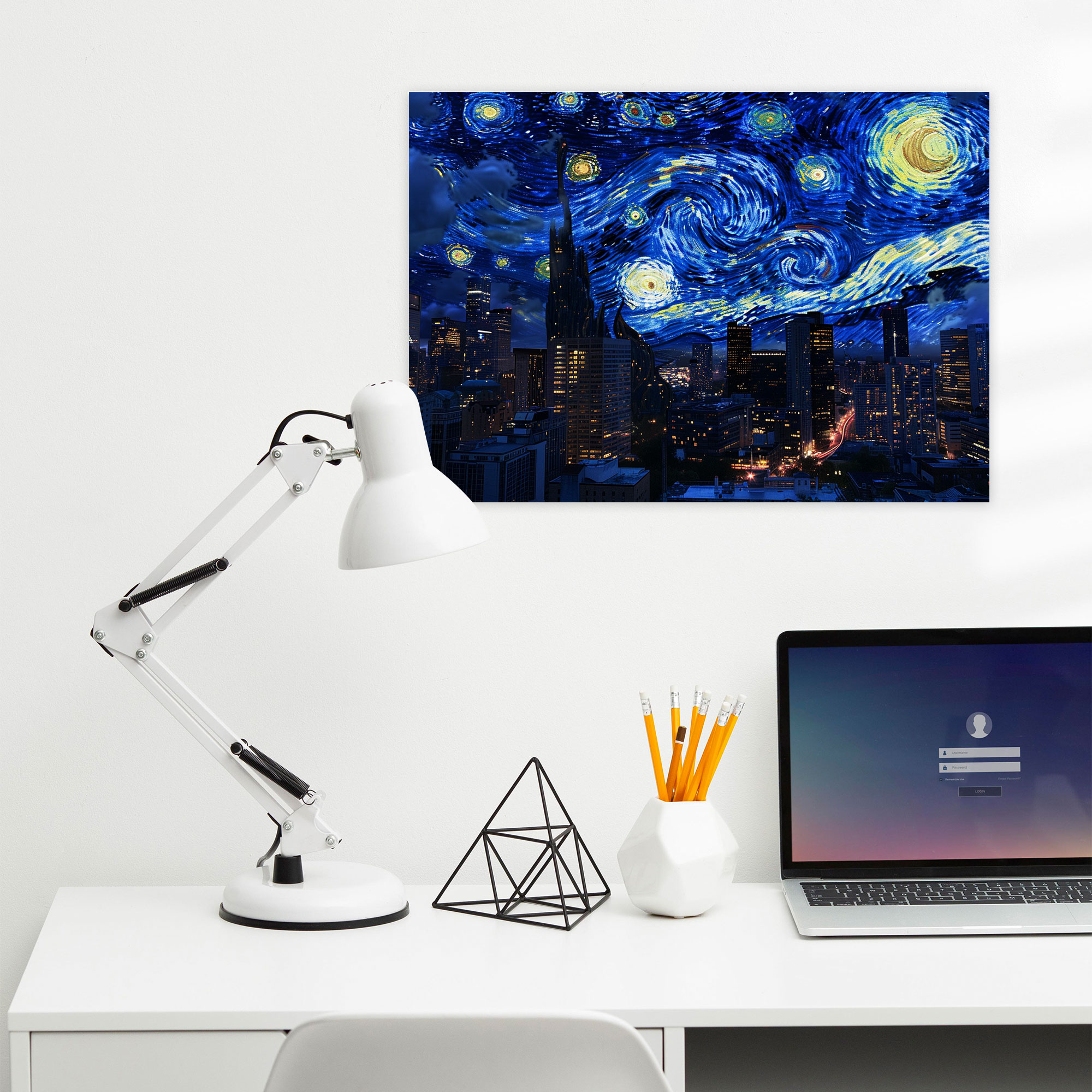 Starry Night Over The City Canvas Print - Vincent Van Gogh, Canvas Print, Vincent Van Gogh, Canvas Wall Art