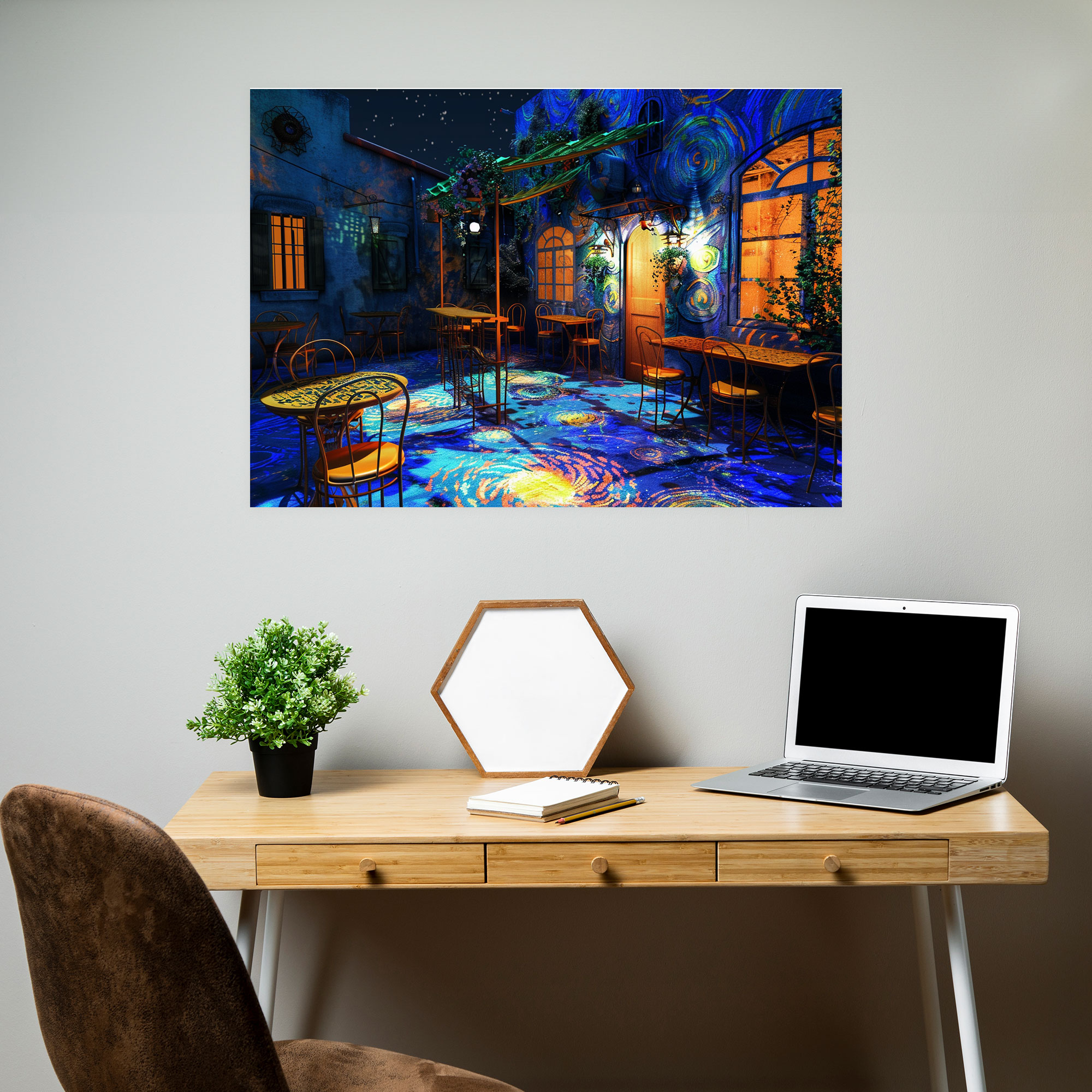 Vincent Van Gogh Cafe Terası Kanvas Tablo - Duvar Dekorasyonu