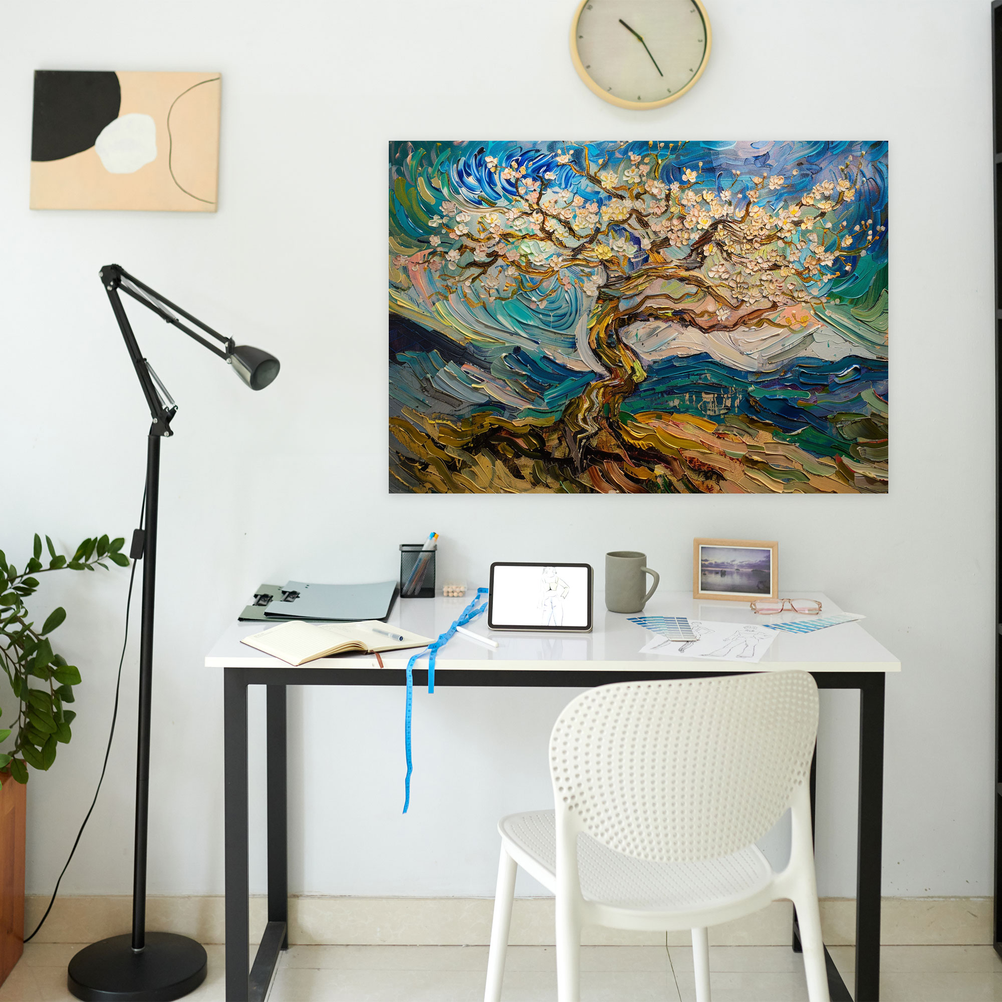 Blossoming Almond Tree Canvas Print - Vincent Van Gogh, Wall Decoration, Vincent Van Gogh, Wall Art
