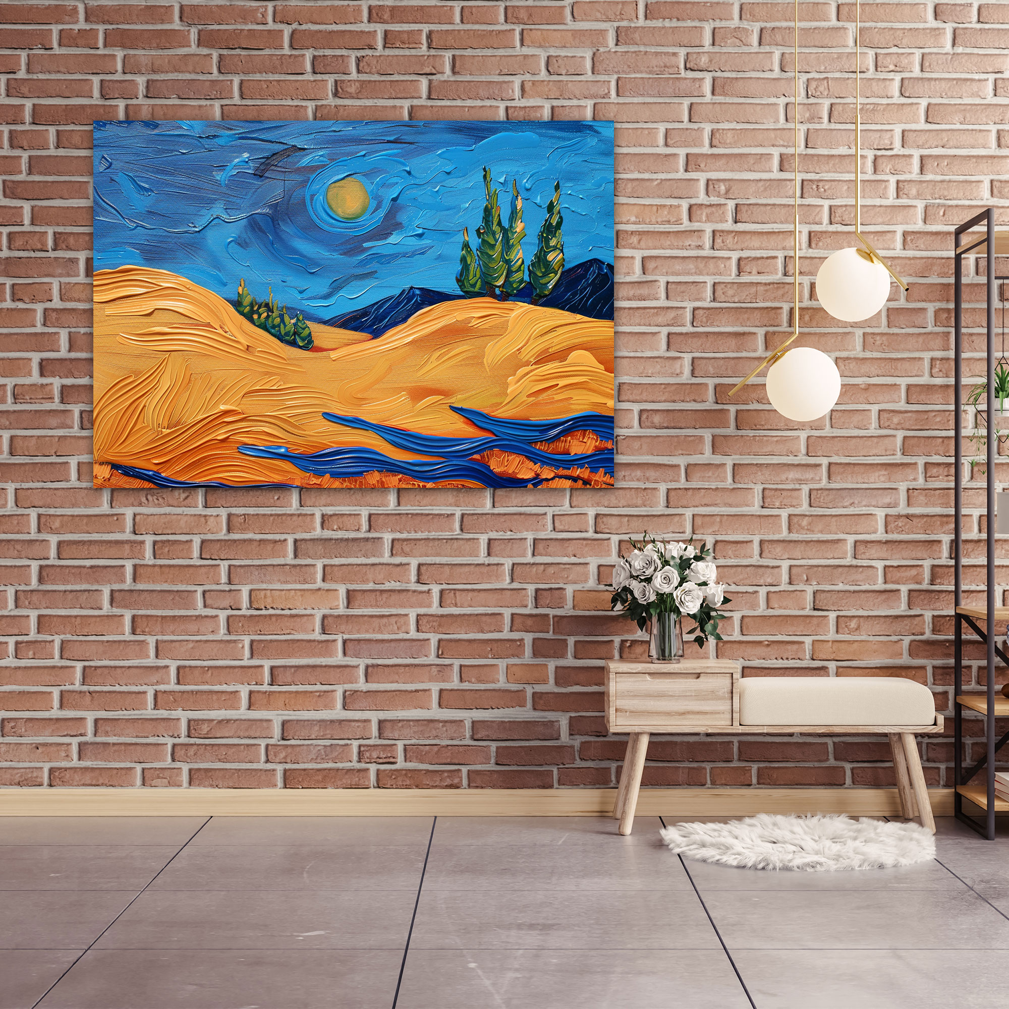 Wheatfield With Cypresses Canvas Print - Vincent Van Gogh, Wall Decoration, Vincent Van Gogh, Canvas Wall Art