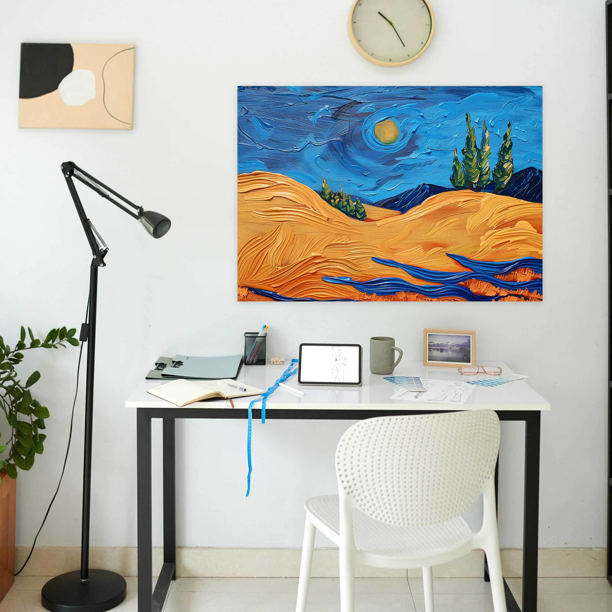 Wheatfield With Cypresses Canvas Print - Vincent Van Gogh, Wall Decoration, Vincent Van Gogh, Canvas Wall Art