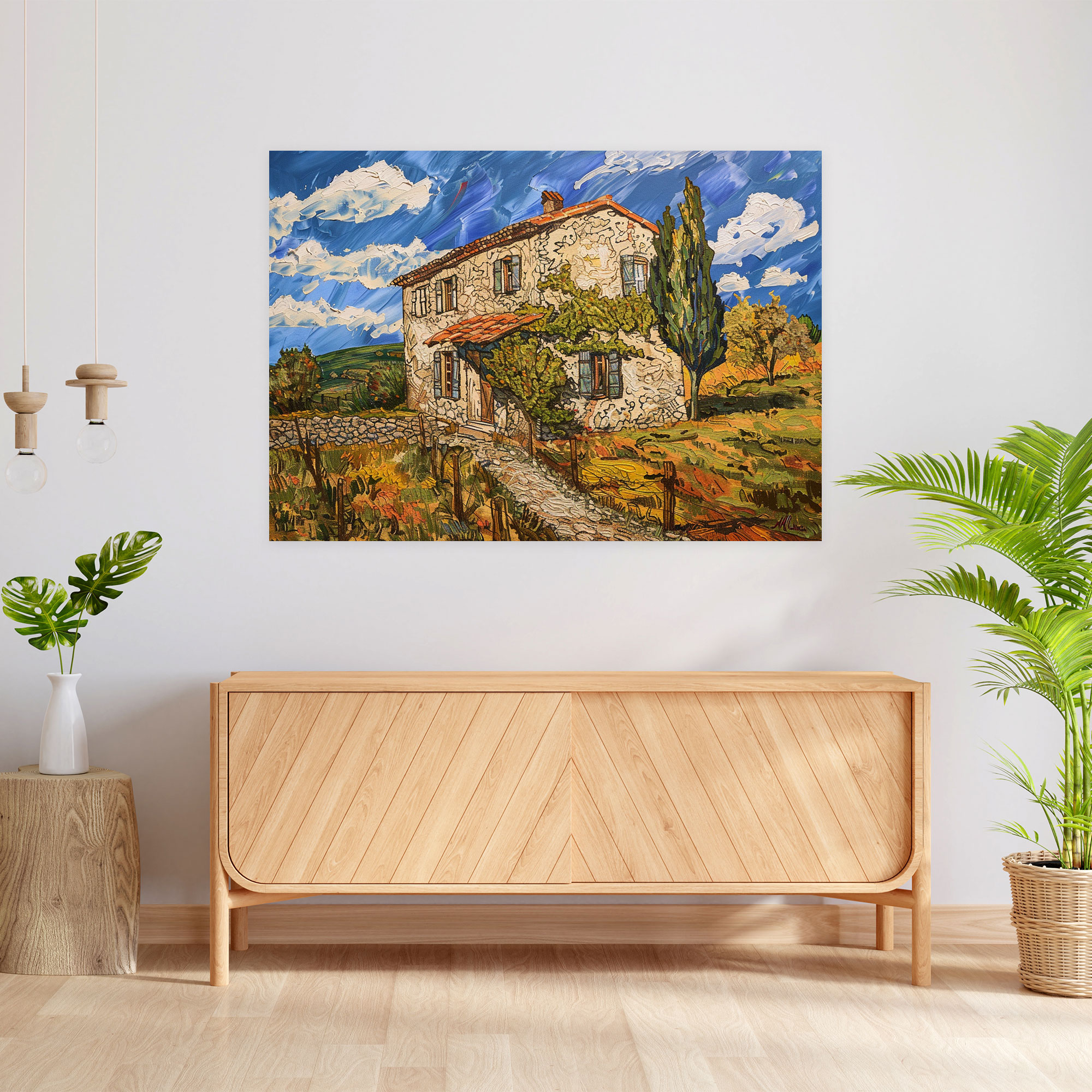 Farmhouse In Provence Canvas Print - Vincent Van Gogh, Canvas Wall Art, Wall Decoration, Canvas