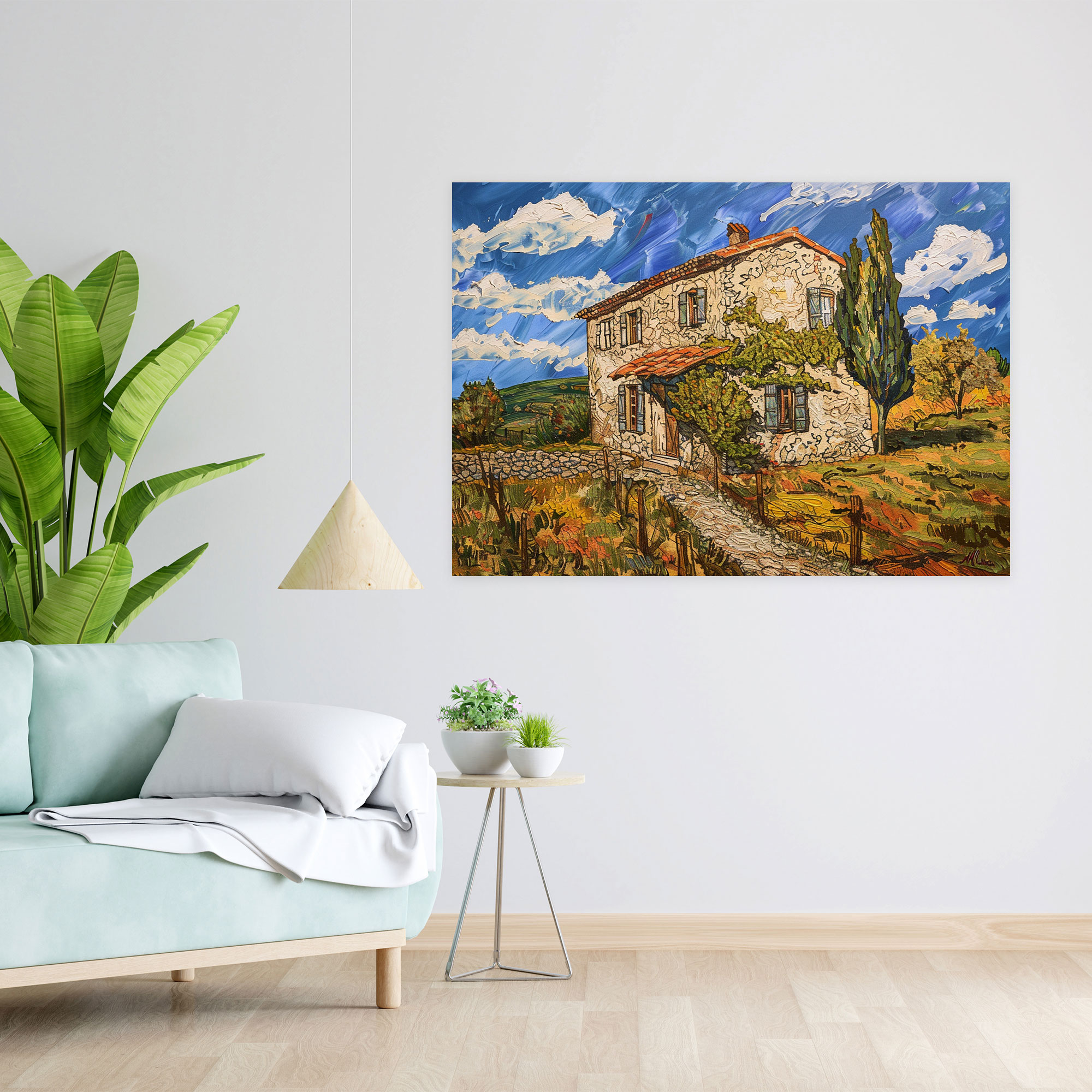 Farmhouse In Provence Canvas Print - Vincent Van Gogh, Canvas Wall Art, Wall Decoration, Canvas