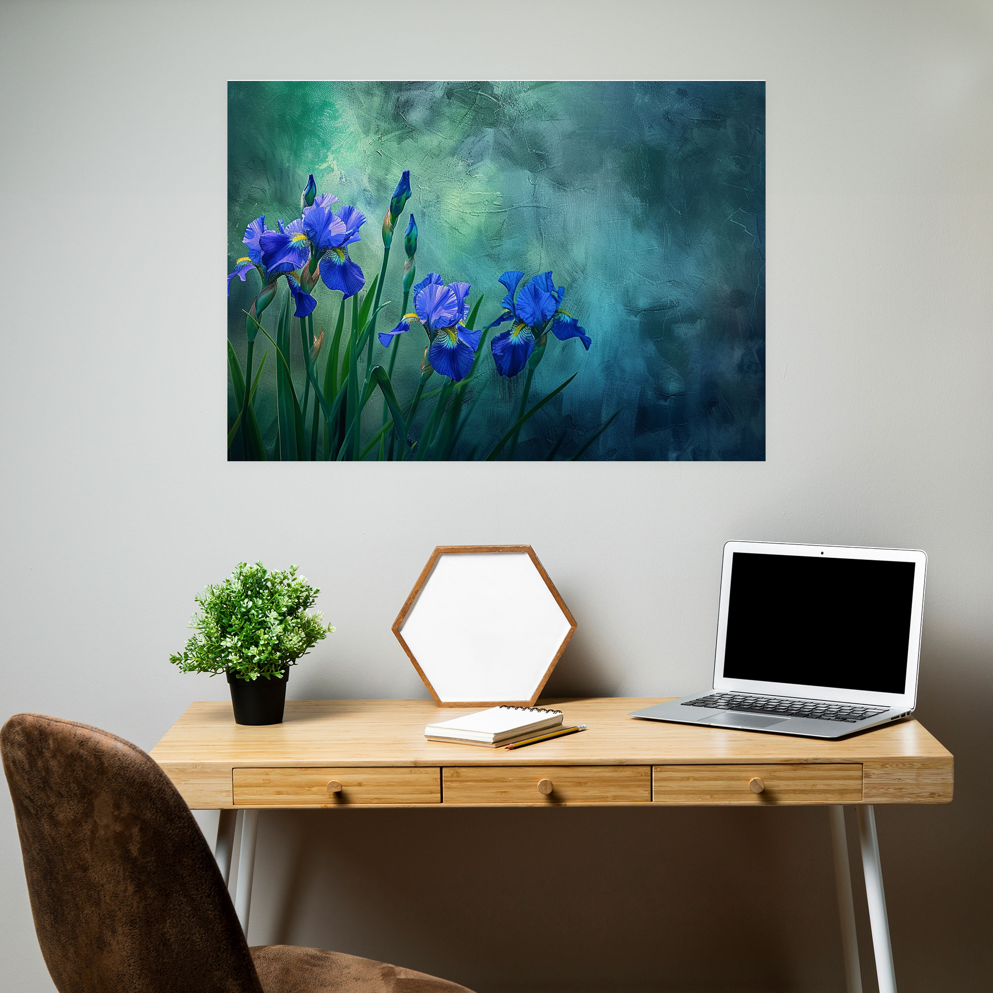 Irises Canvas Print - Vincent Van Gogh, Home Decoration, Canvas Wall Art, Canvas Print
