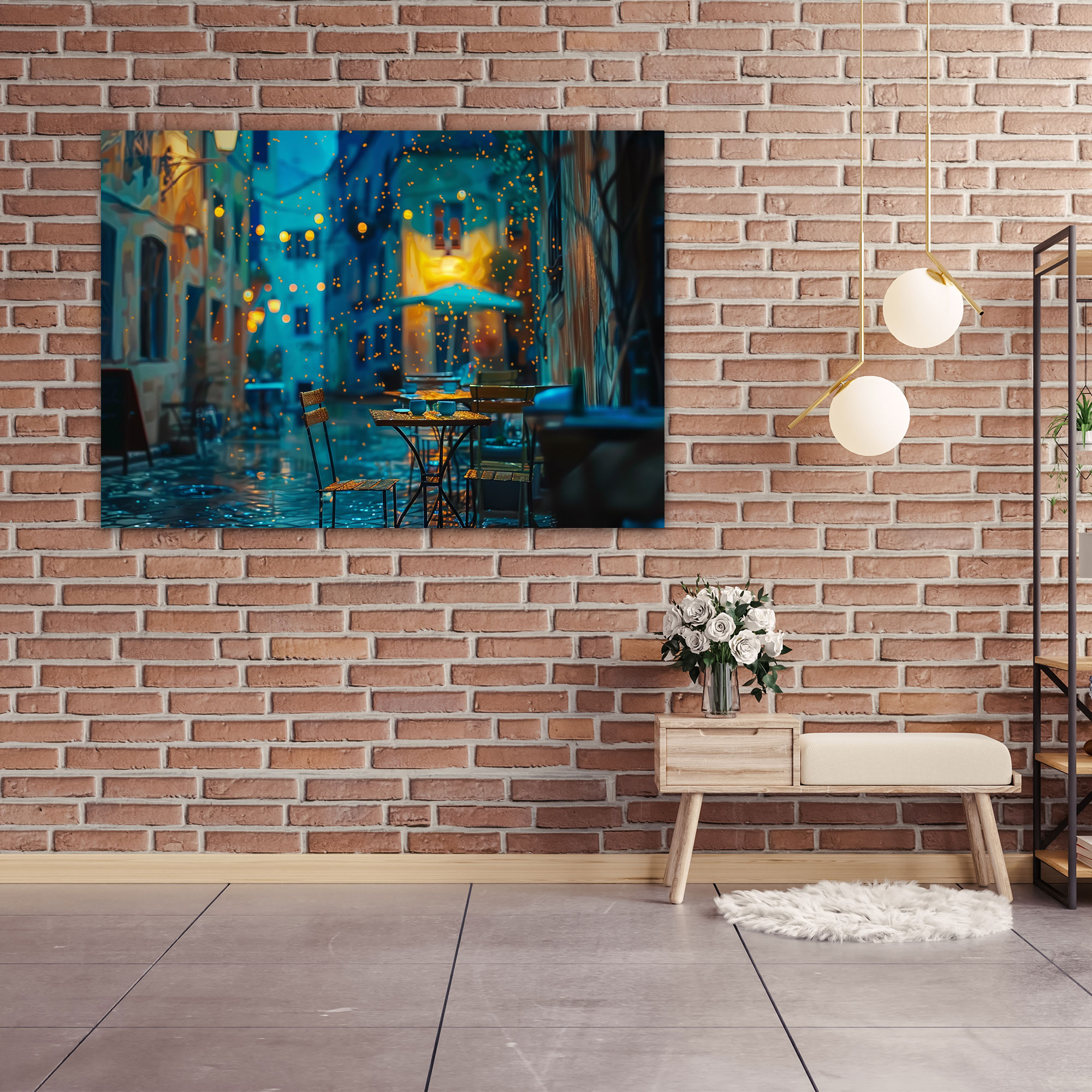 Cafe Terrace At Night Wall Decoration - Vincent Van Gogh, Canvas, Wall Art, Canvas Print