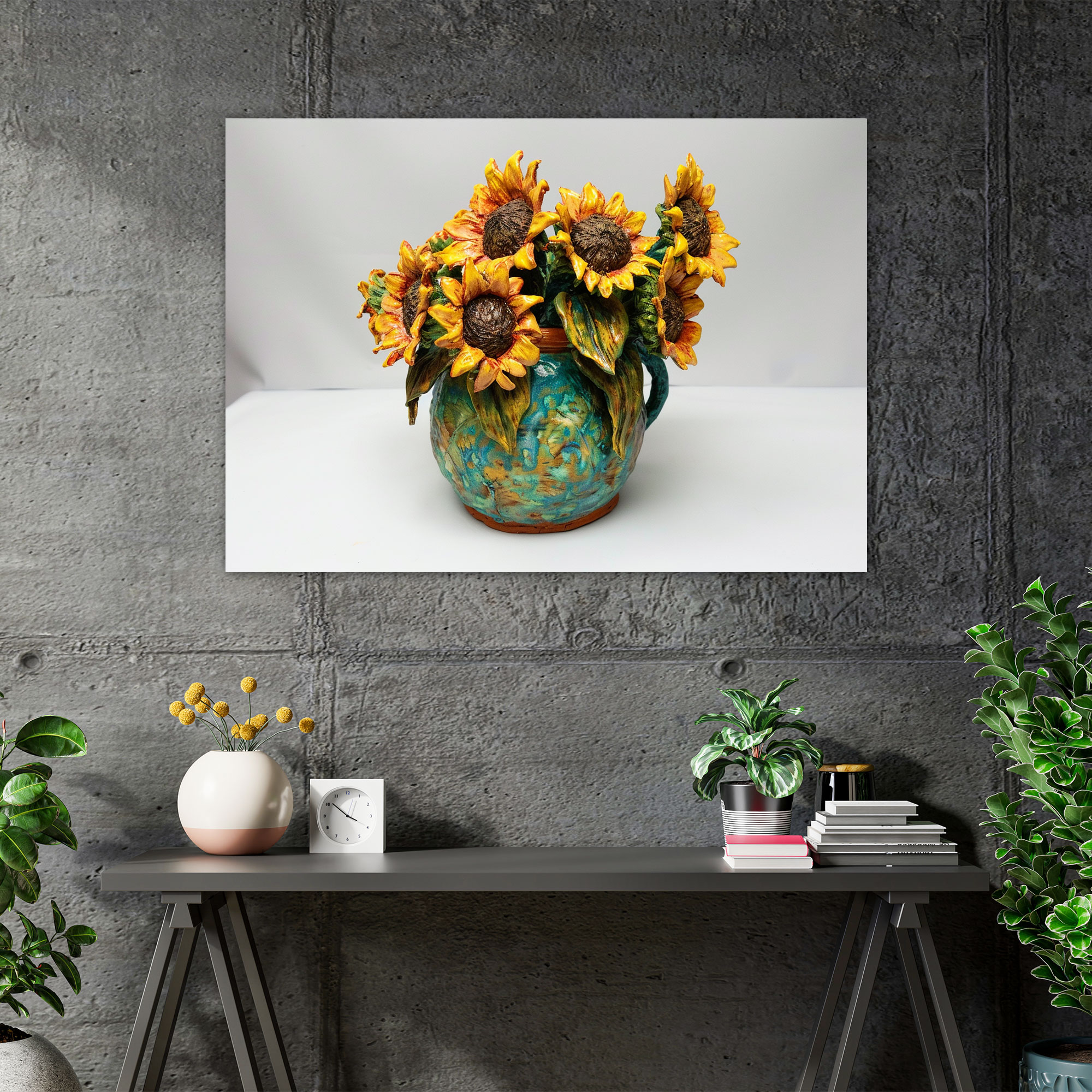 Vase With Twelve Sunflowers Wall Decoration - Vincent Van Gogh, Wall Decoration, Canvas Wall Art, Home Decoration