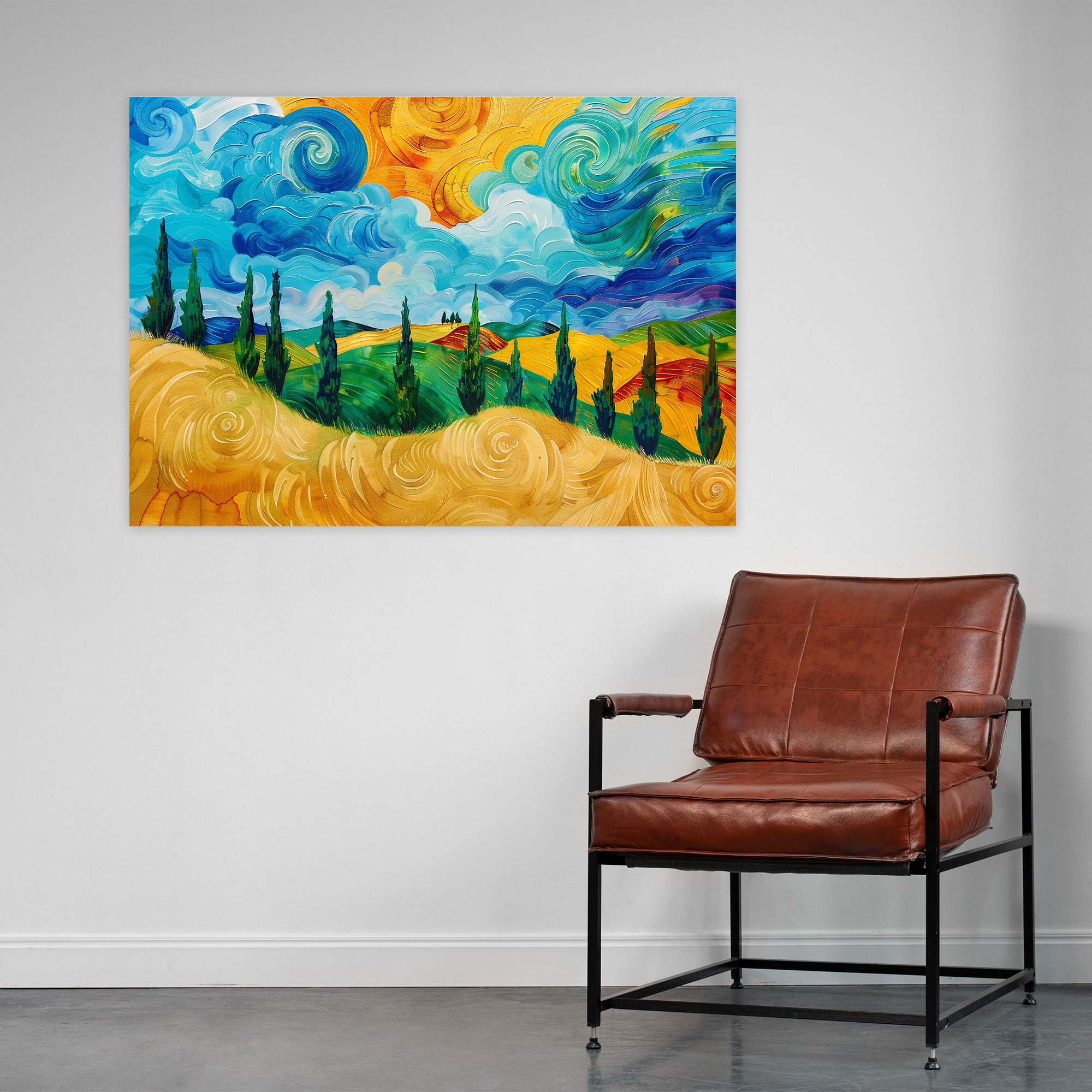 Vincent Van Gogh Buğday Tarlası Kanvas Tablo - Duvar Dekorasyonu Ev Dekorasyonu