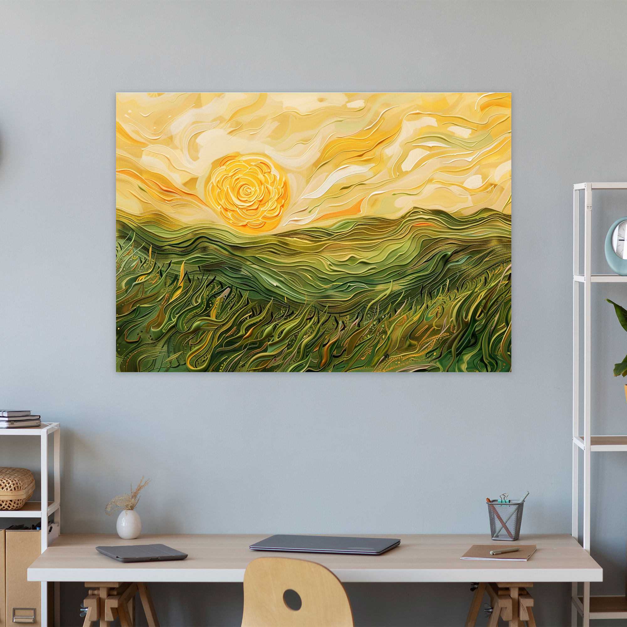 Vincent Van Gogh Wheat Fields Canvas Print - Vincent Van Gogh, Canvas Print, Wall Art, Wall Decoration