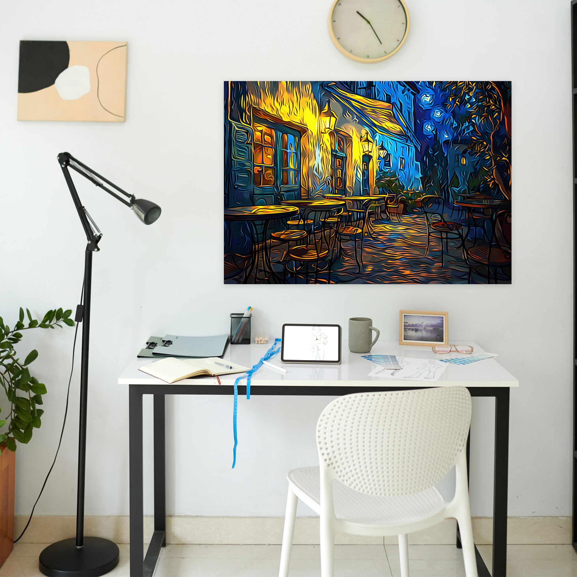 Vincent Van Gogh Kafe Terası Kanvas Tablo - Duvar Dekorasyonu