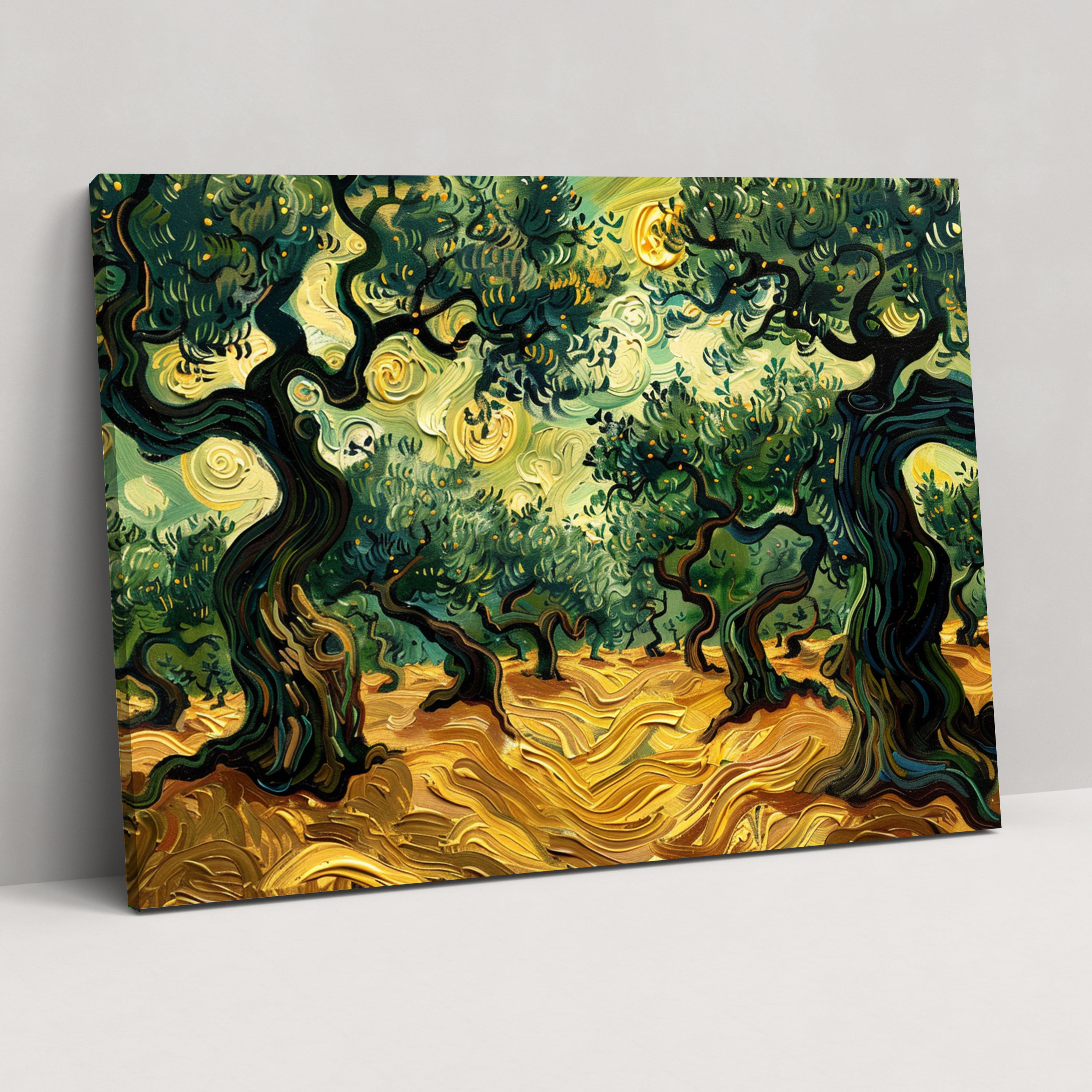 Vincent Van Gogh Olive Trees Canvas Print - Vincent Van Gogh, Wall Decoration, Home Decoration, Wall Art