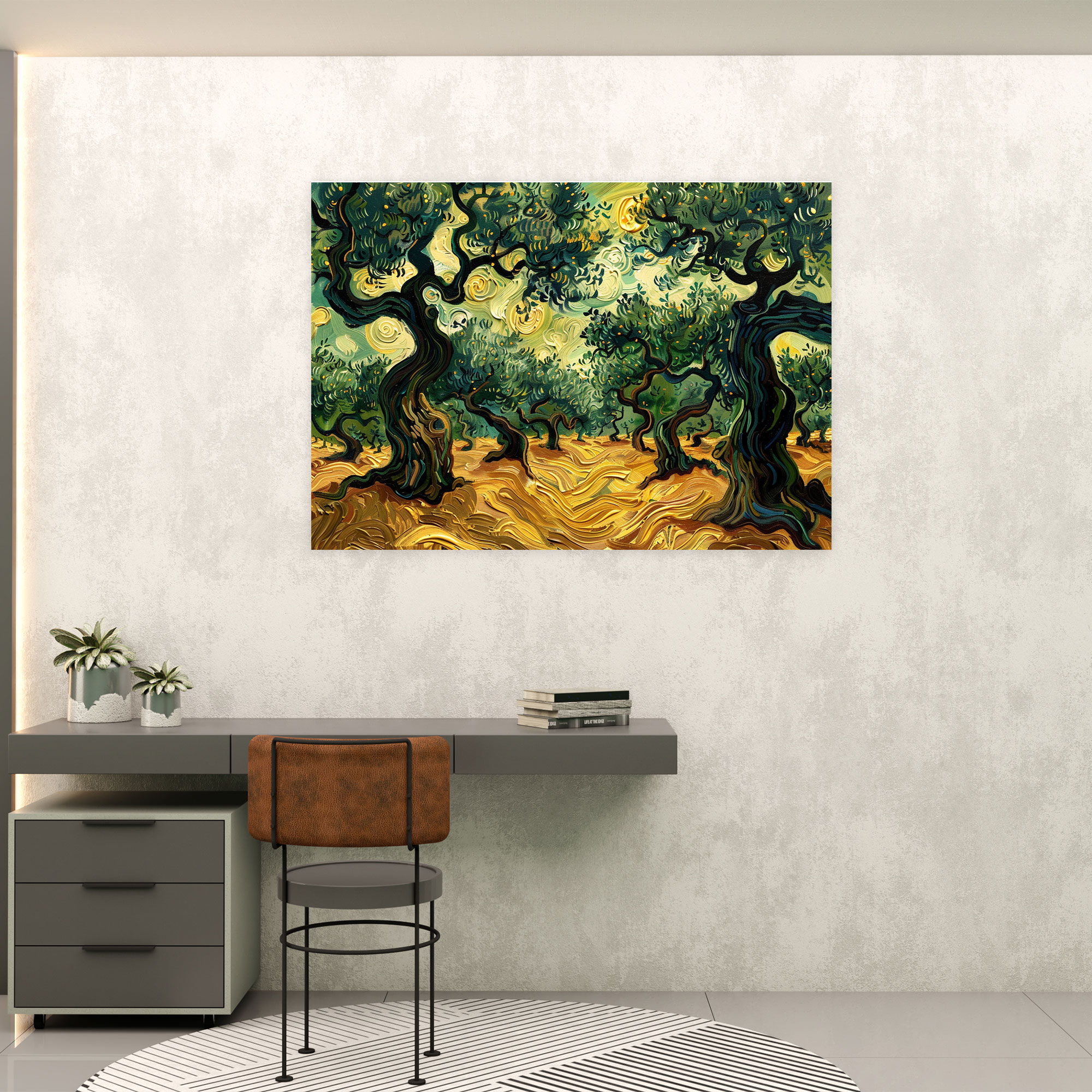 Vincent Van Gogh Olive Trees Canvas Print - Vincent Van Gogh, Wall Decoration, Home Decoration, Wall Art