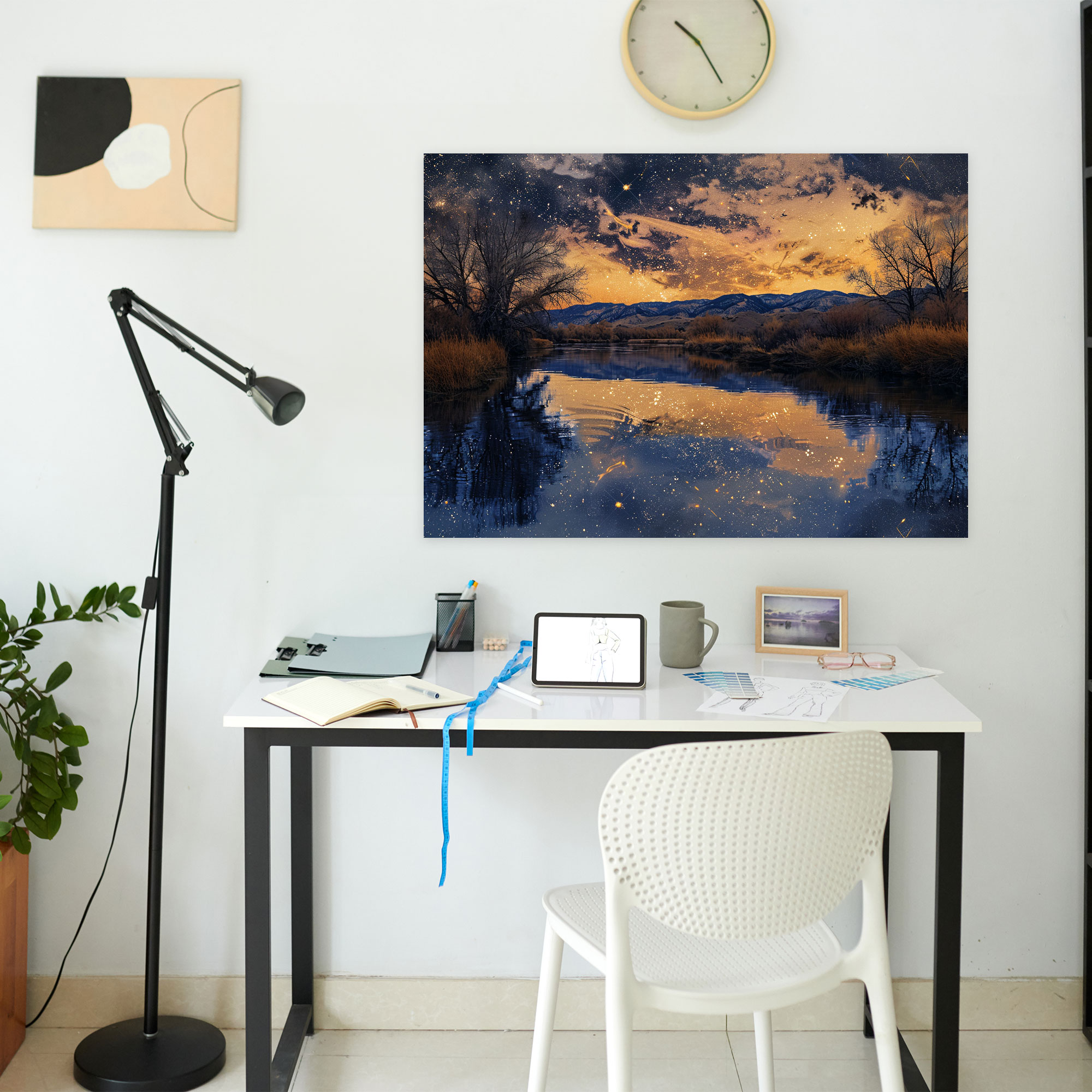 Vincent Van Gogh Starry Night River Wall Art - Vincent Van Gogh, Canvas, Vincent Van Gogh, Wall Art