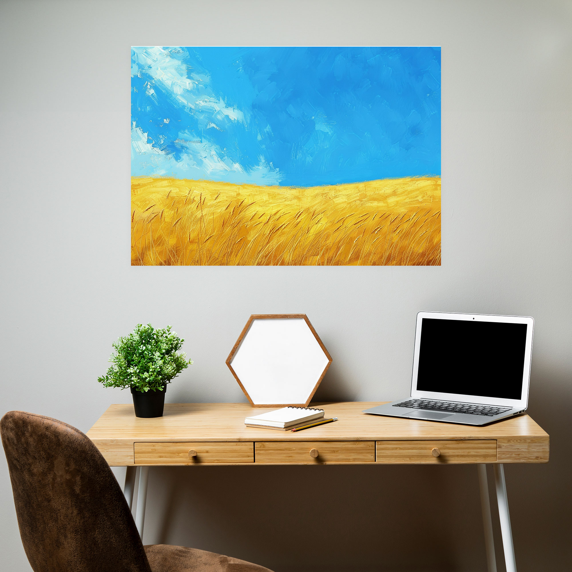 Vincent Van Gogh Wheat Fields Canvas Print - Vincent Van Gogh, Canvas Wall Art, Wall Decoration, Canvas Print