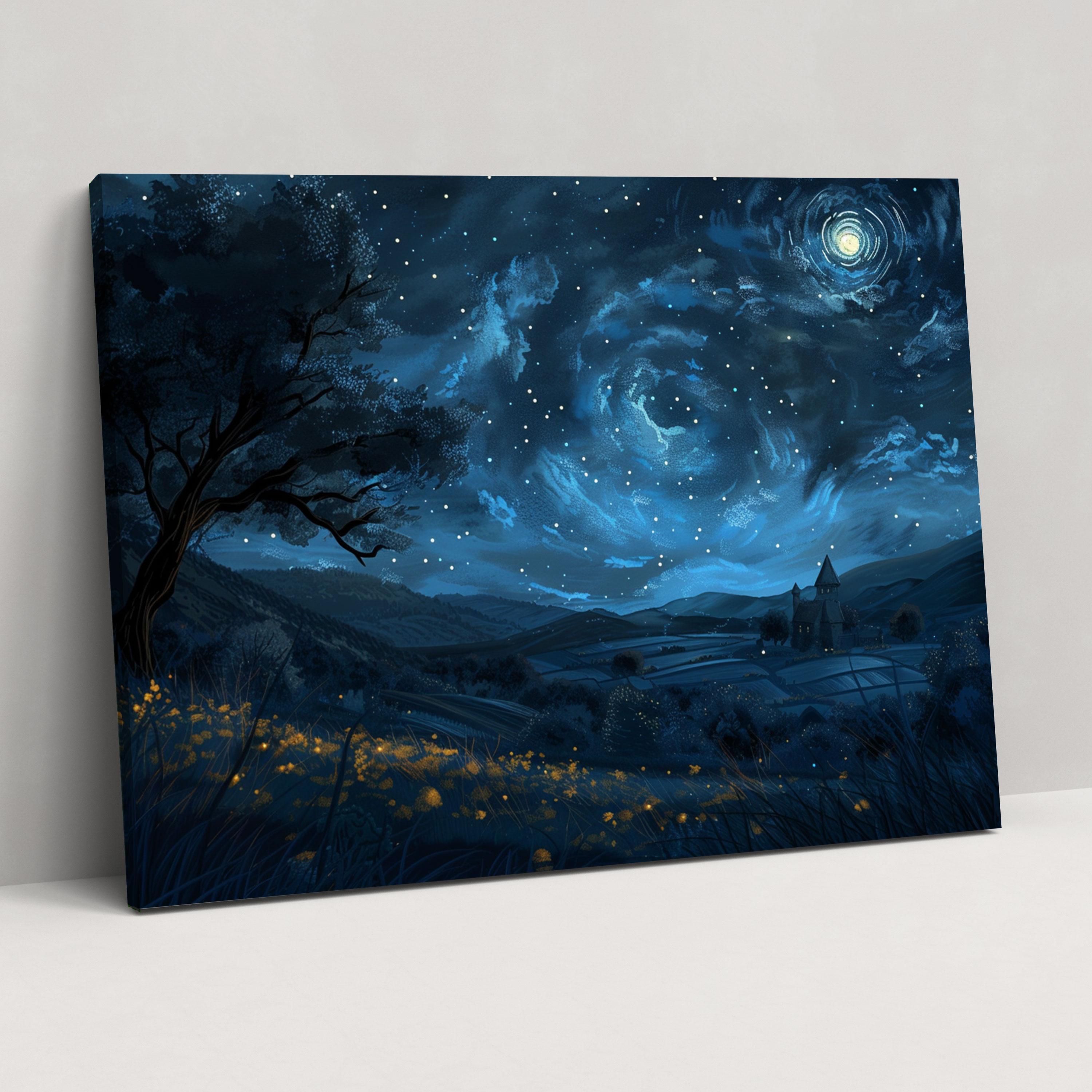 Vincent Van Gogh Starry Night Canvas Print - Vincent Van Gogh, Wall Decoration, Wall Art, Canvas