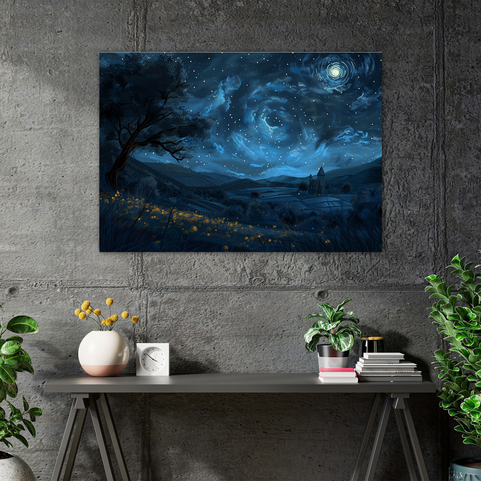 Vincent Van Gogh Starry Night Canvas Print - Vincent Van Gogh, Wall Decoration, Wall Art, Canvas
