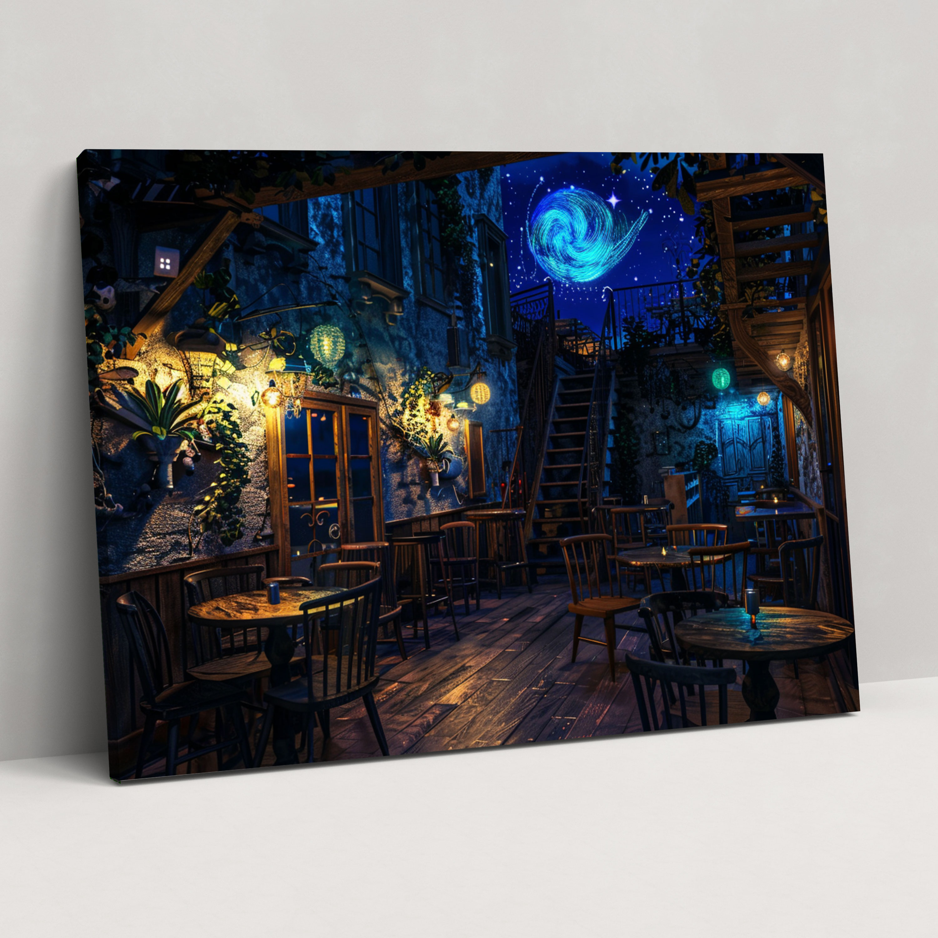 Vincent Van Gogh Cafe Terrace Canvas Print - Vincent Van Gogh, Wall Decoration, Vincent Van Gogh, Home Decoration
