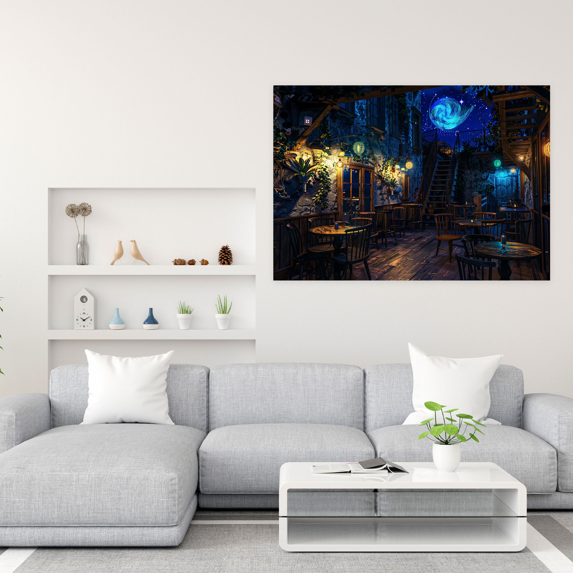 Vincent Van Gogh Cafe Terrace Canvas Print - Vincent Van Gogh, Wall Decoration, Vincent Van Gogh, Home Decoration