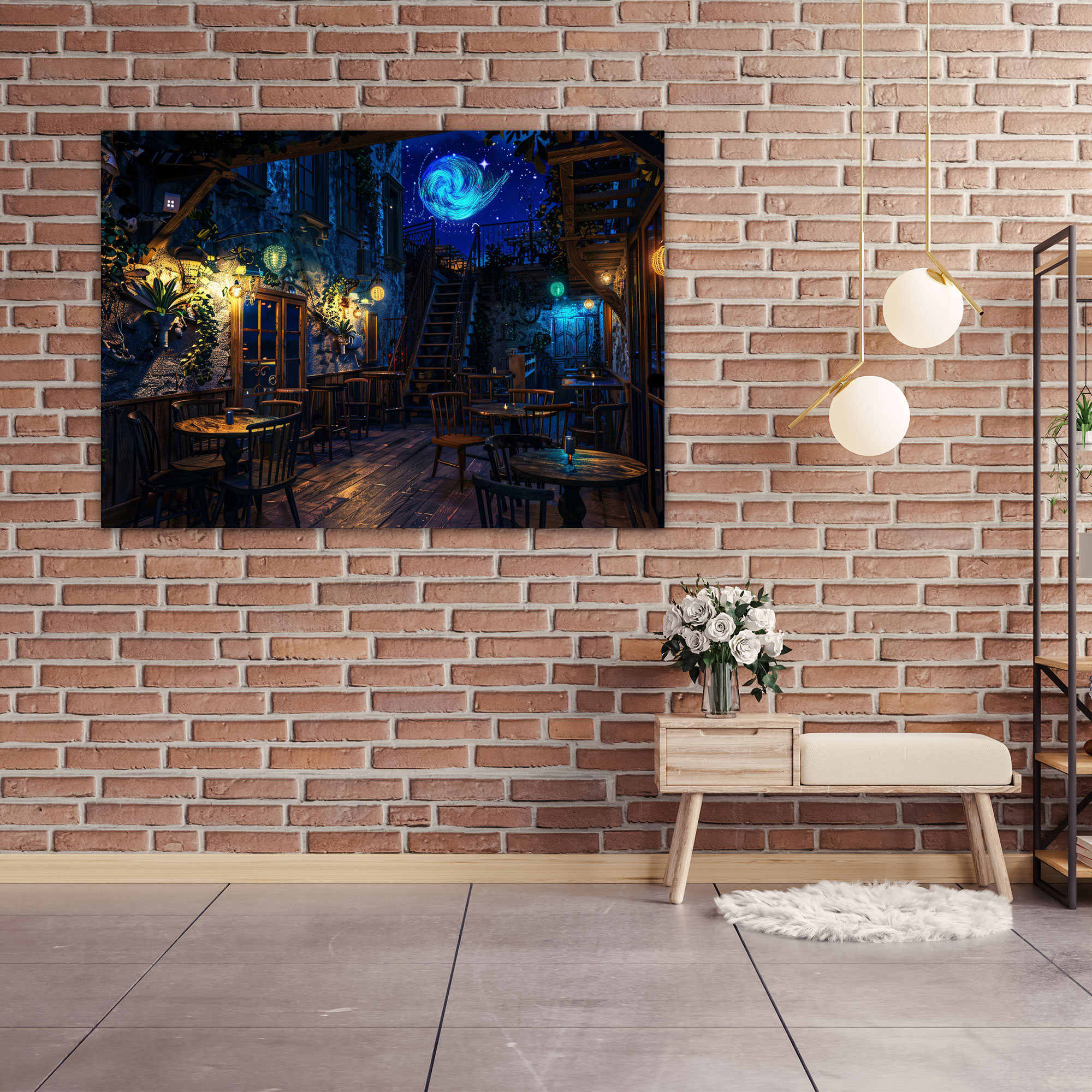 Vincent Van Gogh Cafe Terrace Canvas Print - Vincent Van Gogh, Wall Decoration, Vincent Van Gogh, Home Decoration
