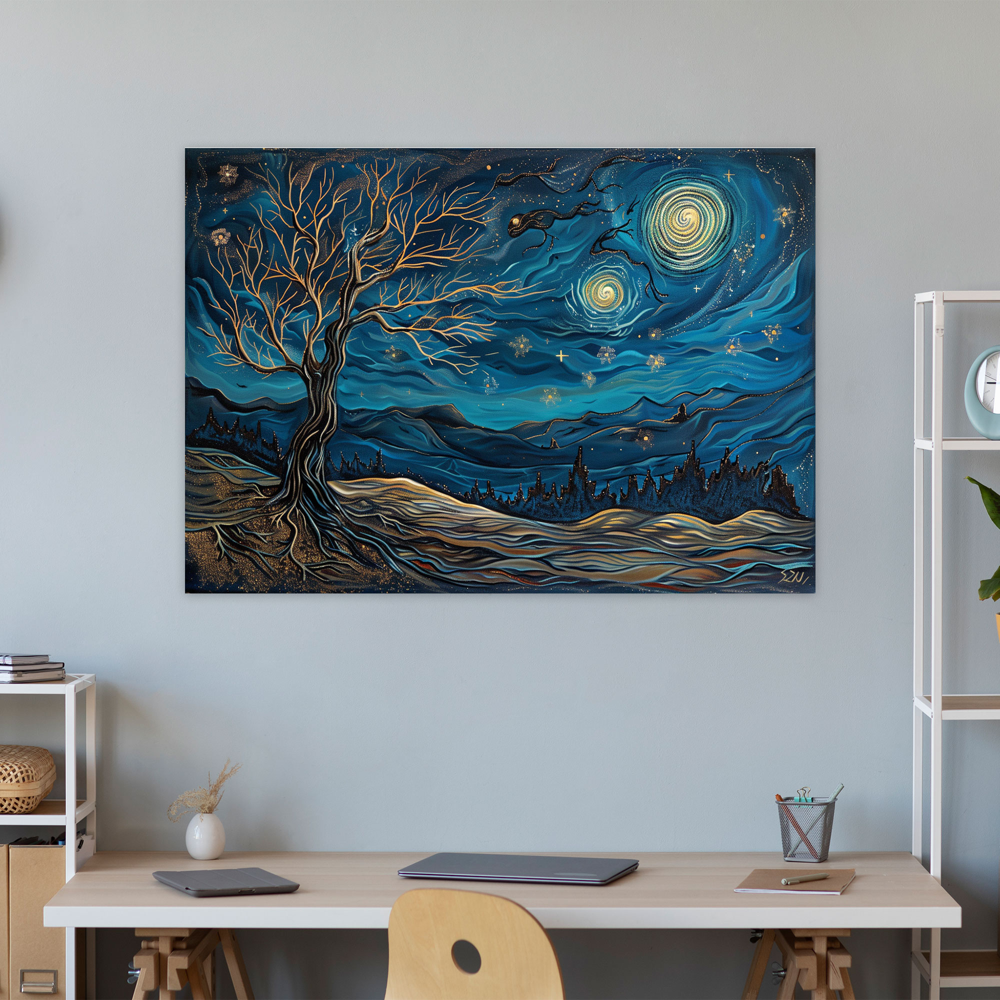 Vincent Van Gogh Starry Night Canvas Print - Vincent Van Gogh, Canvas, Wall Art, Vincent Van Gogh