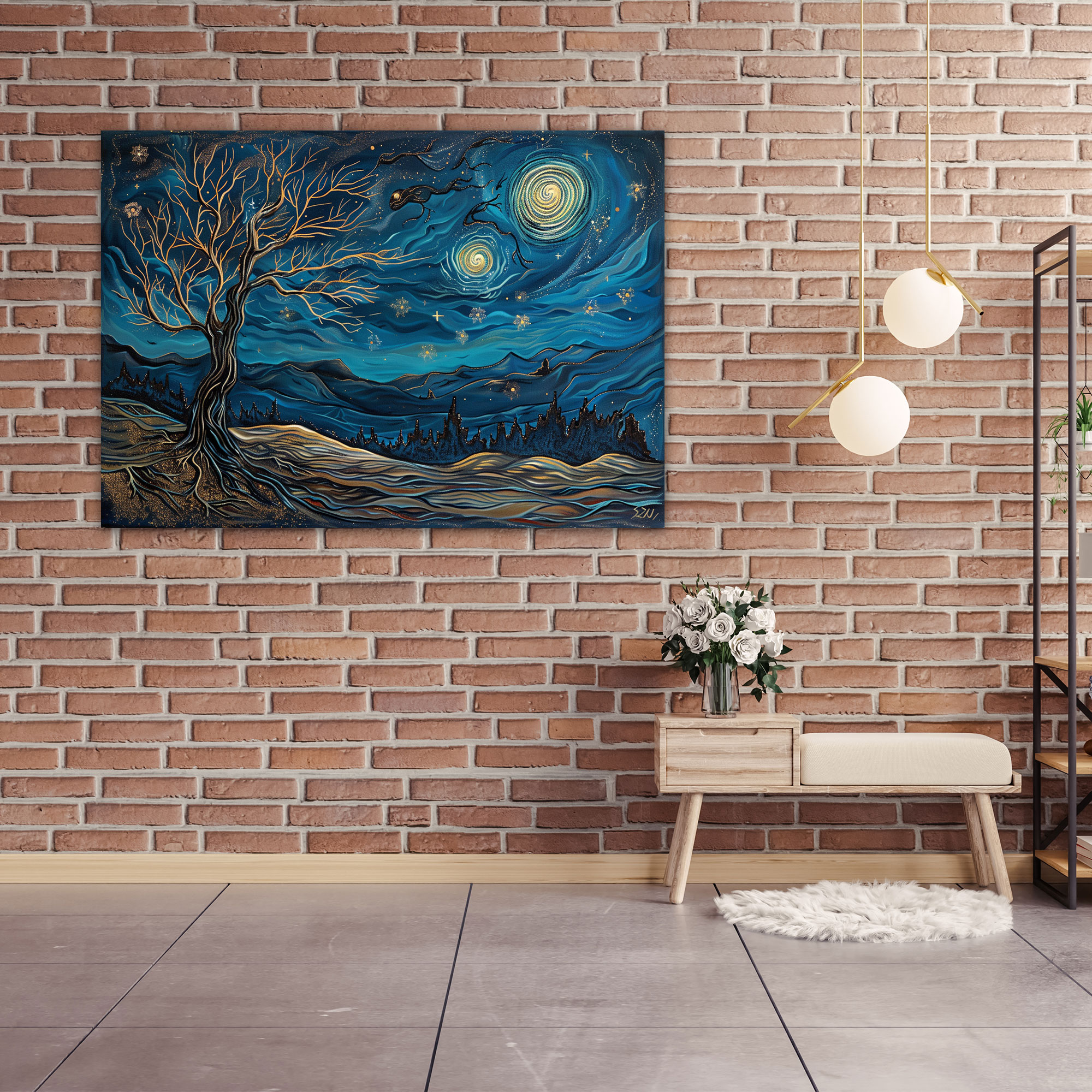 Vincent Van Gogh Starry Night Canvas Print - Vincent Van Gogh, Canvas, Wall Art, Vincent Van Gogh