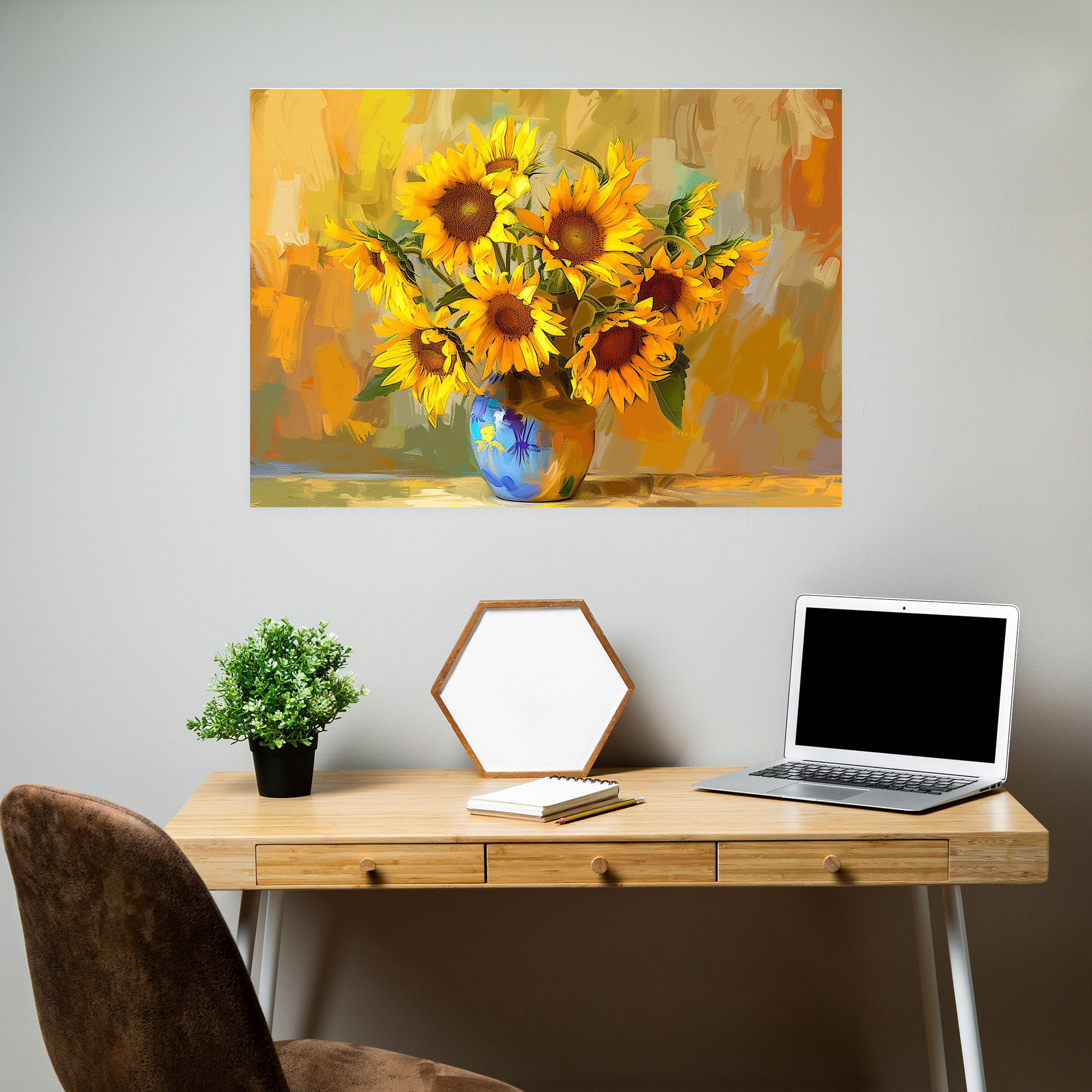 Vincent Van Gogh Sunflowers Canvas Print - Vincent Van Gogh, Wall Art, Wall Decoration, Canvas