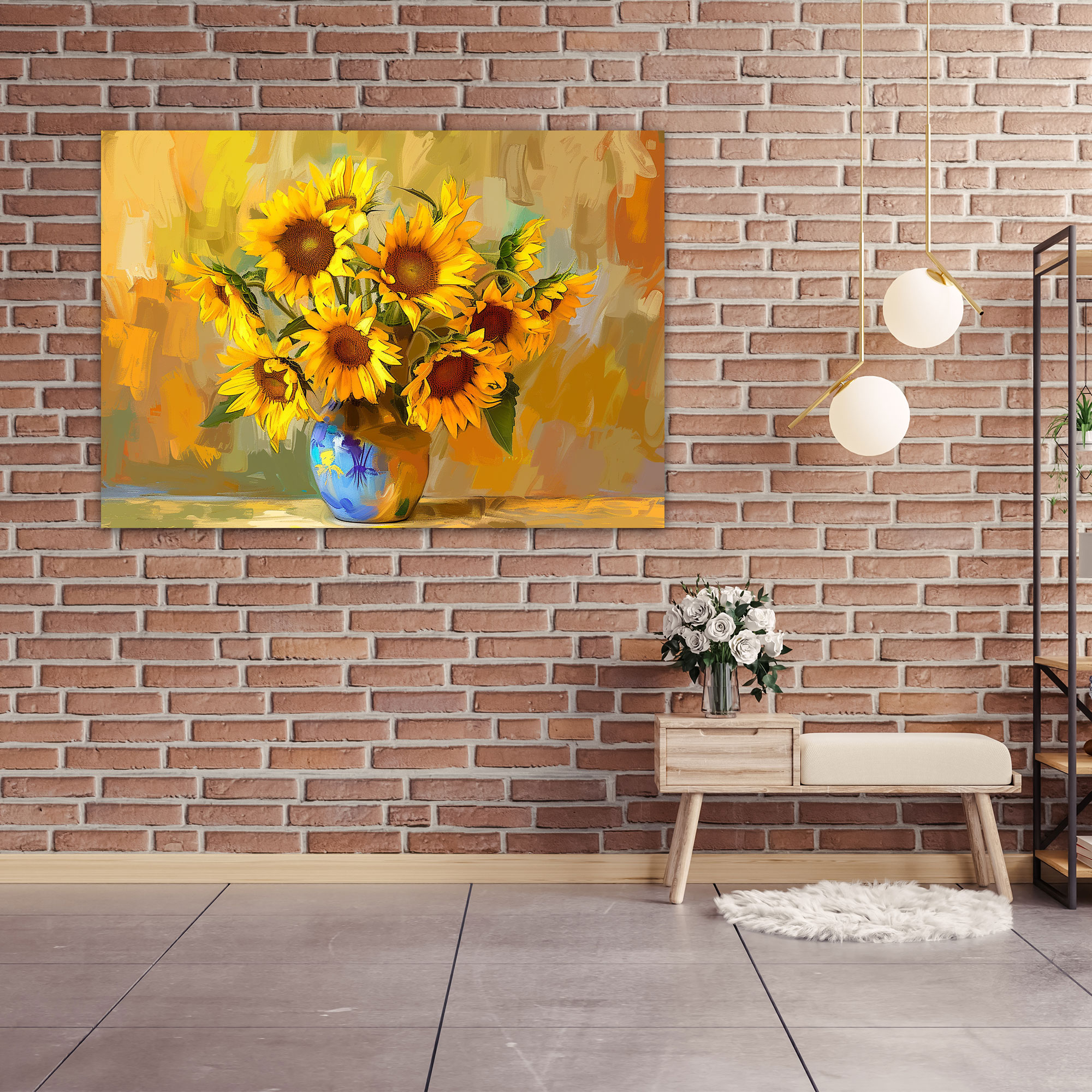 Vincent Van Gogh Sunflowers Canvas Print - Vincent Van Gogh, Wall Art, Wall Decoration, Canvas
