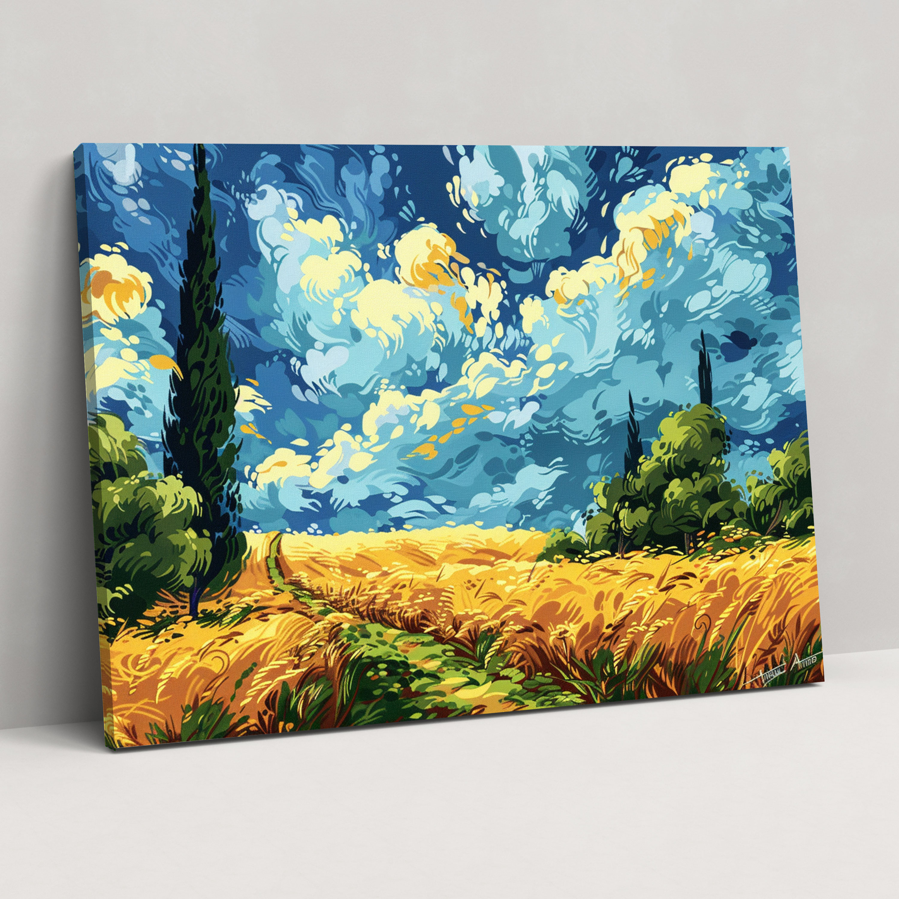 Vincent Van Gogh Wheat Field Canvas Print - Vincent Van Gogh, Wall Art, Home Decoration, Canvas Print