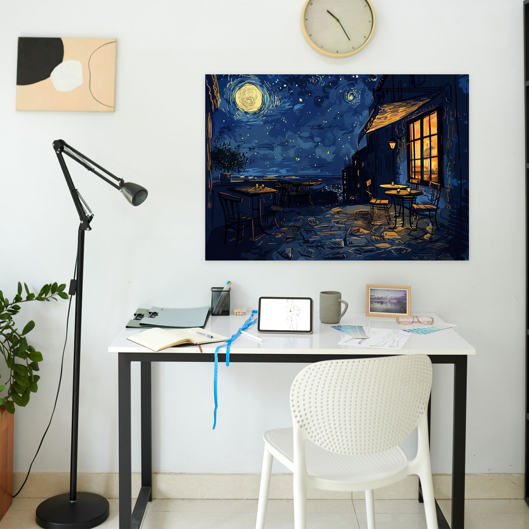 Vincent Van Gogh Cafe Terrace Canvas Print - Vincent Van Gogh, Wall Decoration, Canvas Print, Home Decoration