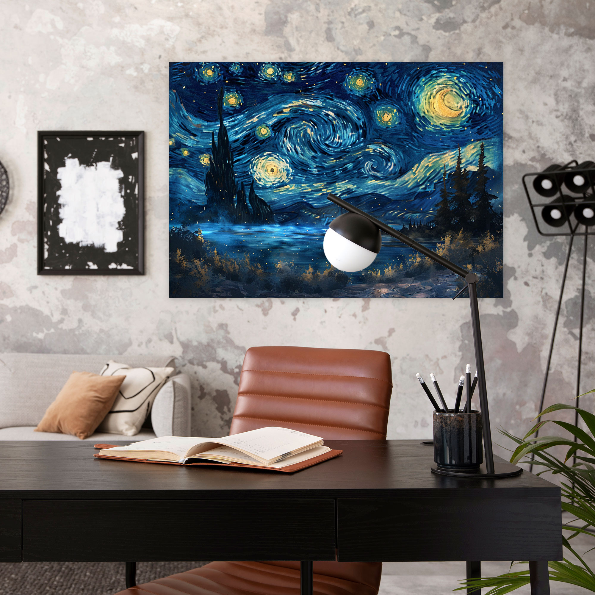 Vincent Van Gogh Starry Night Sky Wall Art - Vincent Van Gogh, Home Decoration, Wall Decoration, Wall Art