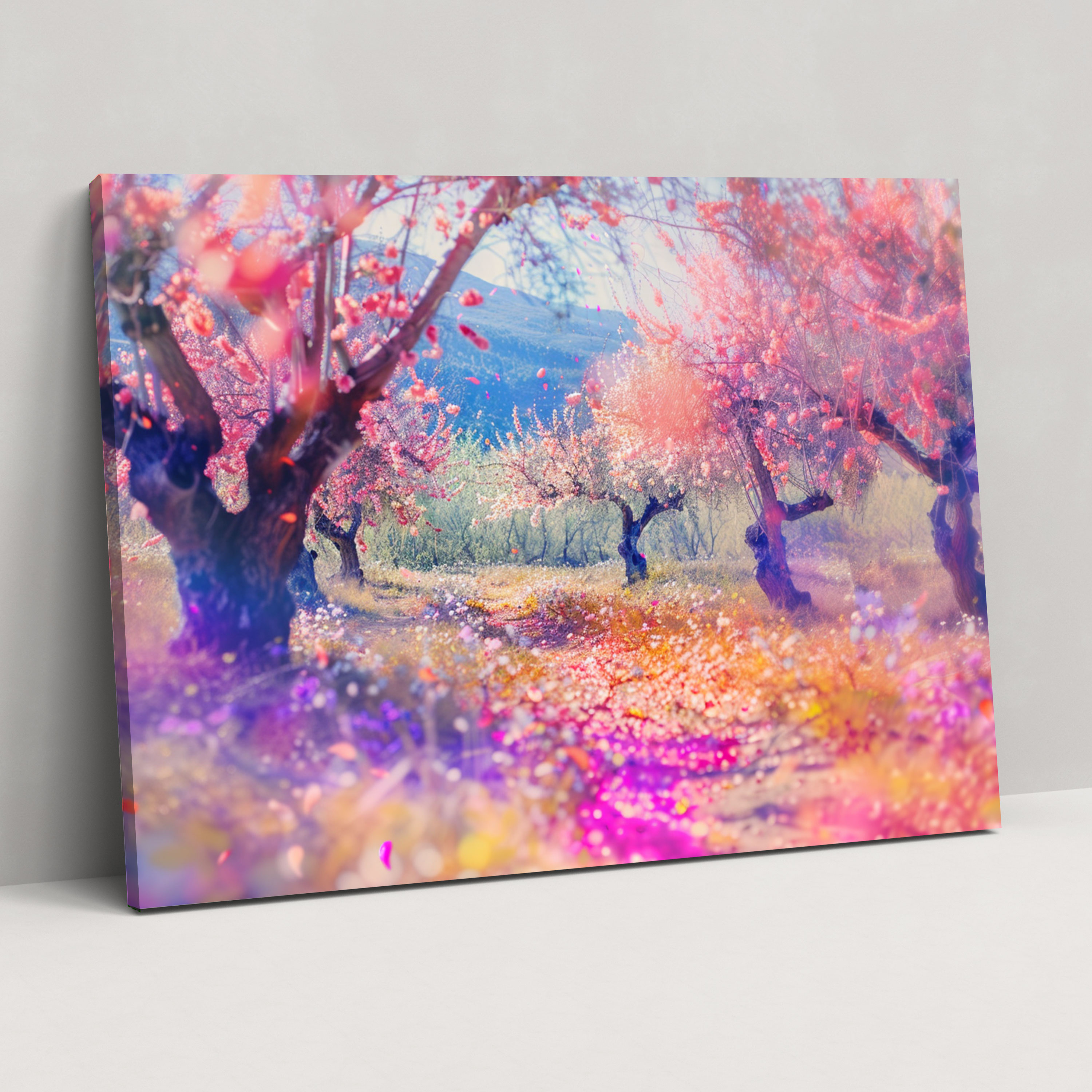 Vincent Van Gogh Almond Trees Canvas Print - Vincent Van Gogh, Vincent Van Gogh, Wall Decoration, Canvas Print
